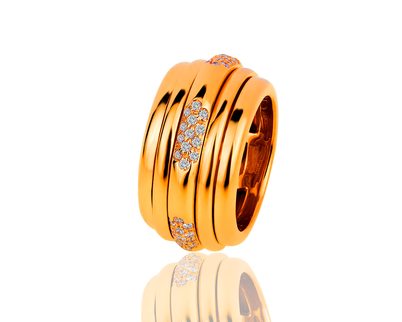 Оригинальное золотое кольцо с бриллиантами 0.45ct Piaget Possession 140619/3
