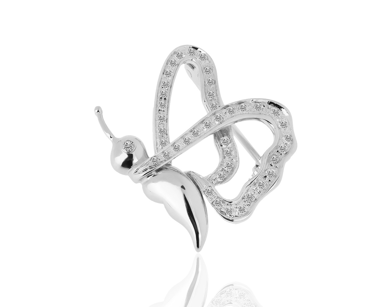 Золотая брошь с бриллиантами 0.30ct Carl Bucherer 141118/9