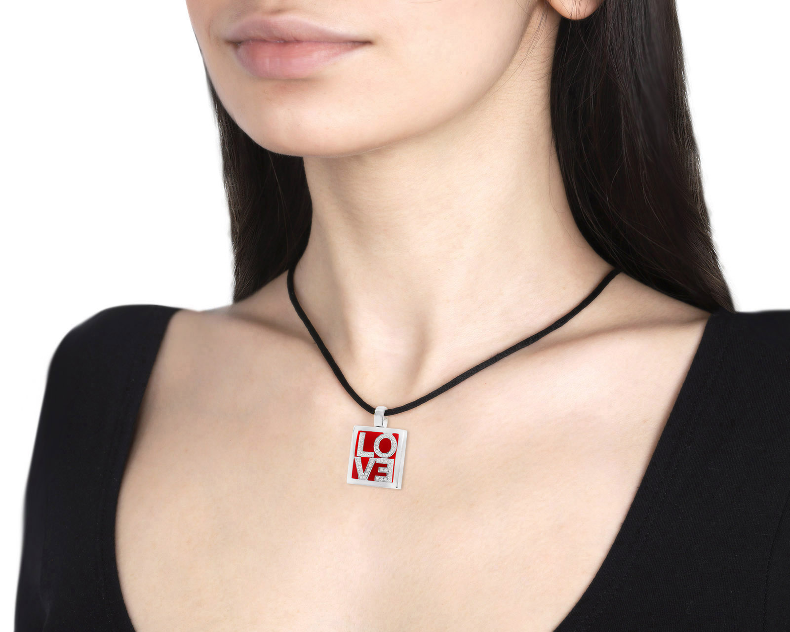 Оригинальный золотой кулон с эмалью Gavello Love