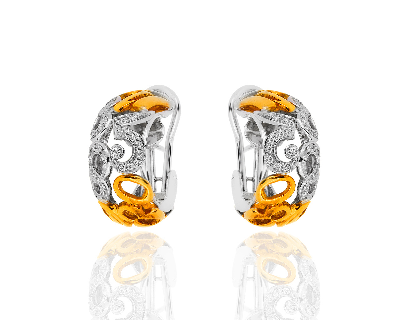 Оригинальные золотые серьги с бриллиантами 0.41ct Franck Muller Talisman 200319/11