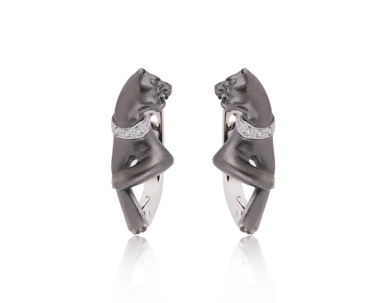 Великолепные золотые серьги с бриллиантами 0.03ct 190820/6