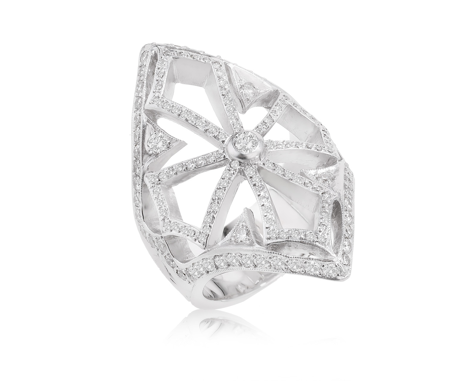 Оригинальное золотое кольцо с бриллиантами 1.43ct Loree Rodkin 141023/2