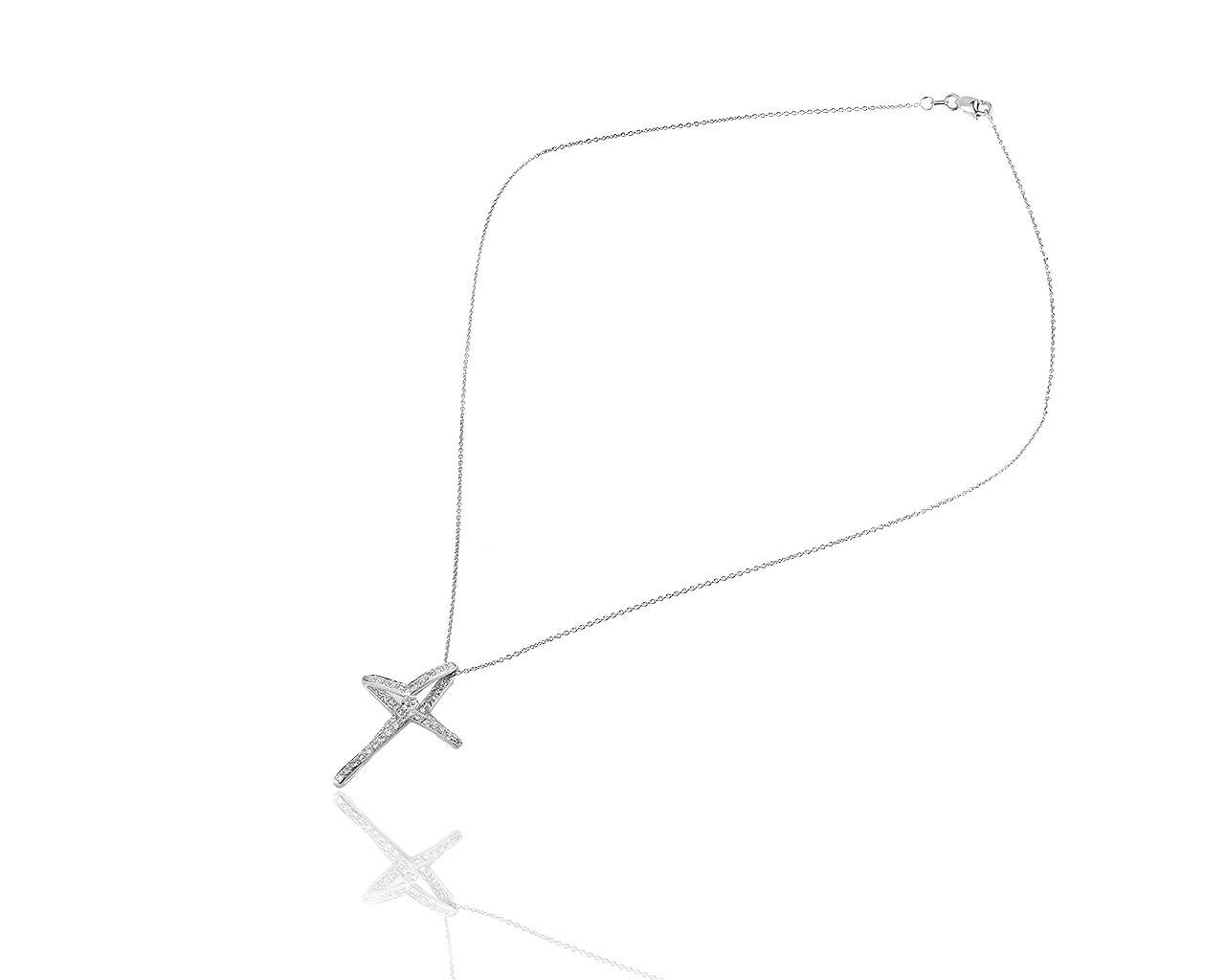 Золотая подвеска с бриллиантами 0.61ct