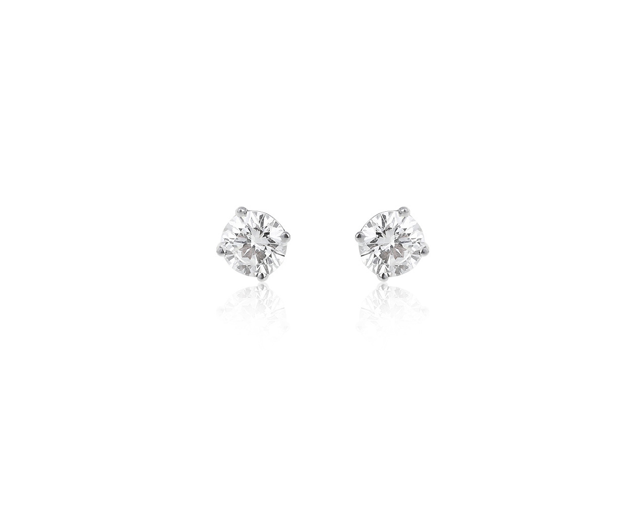 Эстетичные золотые серьги с бриллиантами 0.50ct