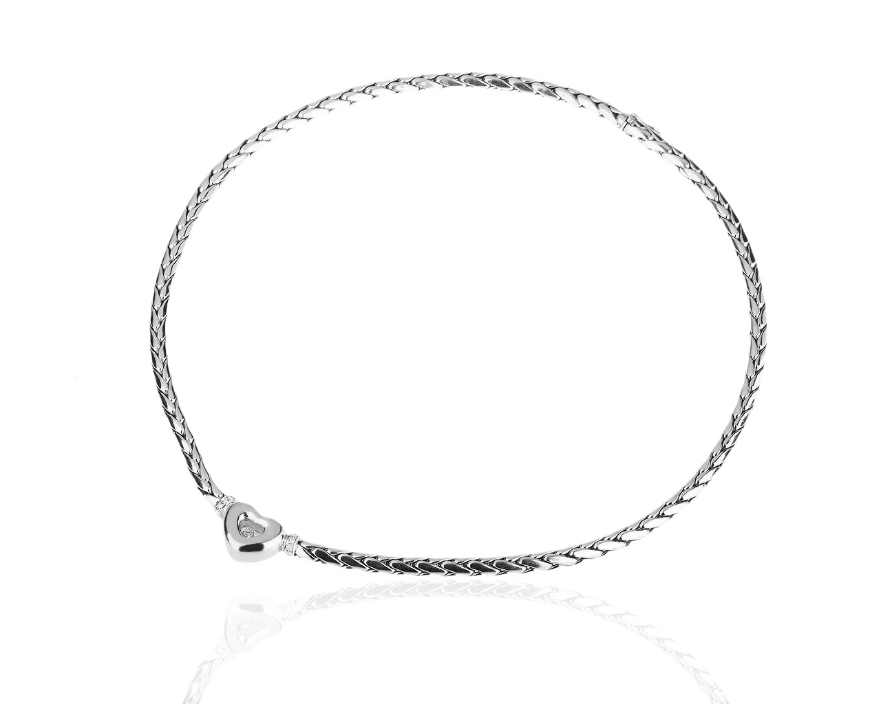 Золотое колье с бриллиантами Chopard Happy Diamonds