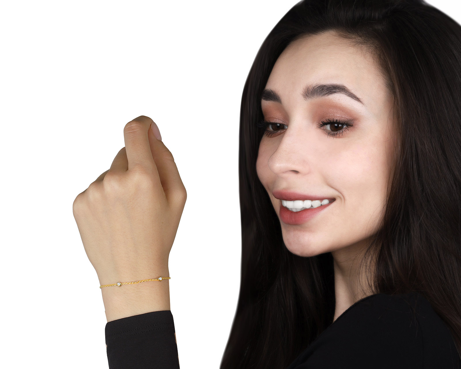 Оригинальный золотой браслет с бриллиантами 0.40ct ArtAuro