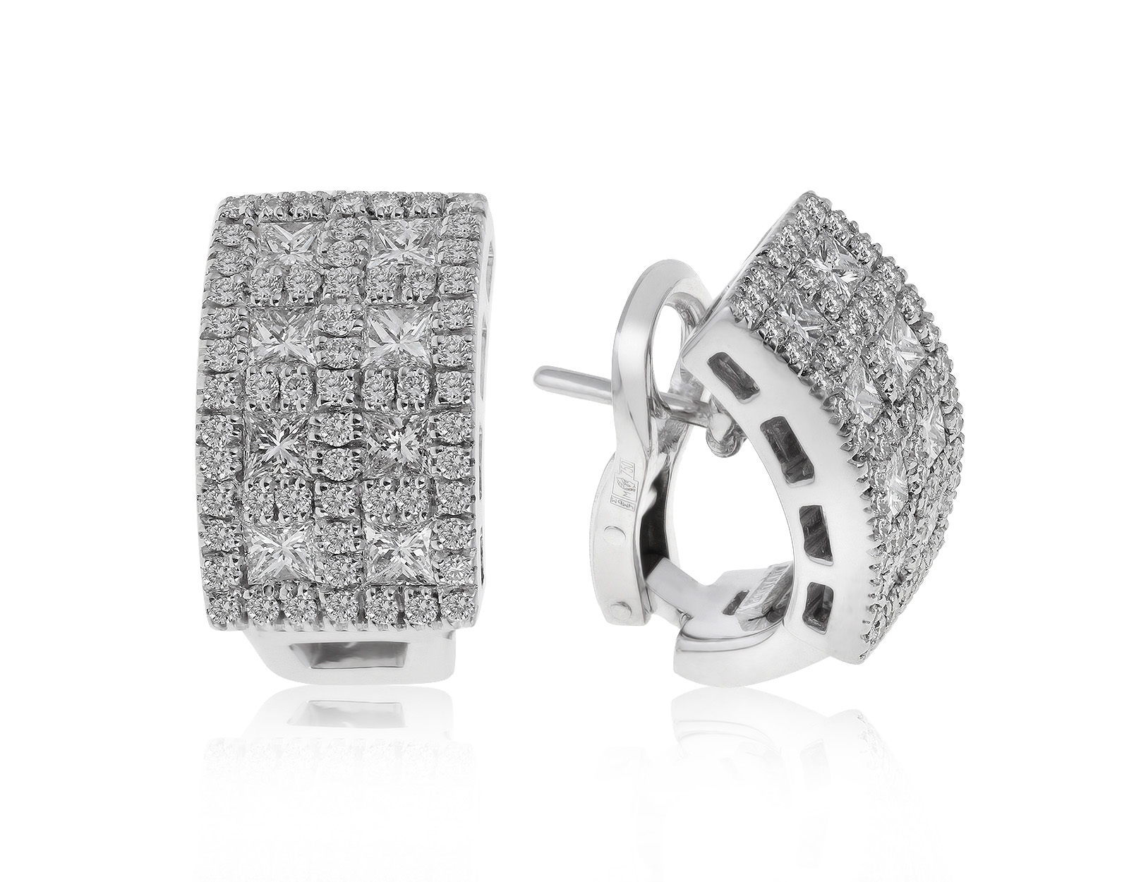 Оригинальные золотые серьги с бриллиантами 2.83ct Damiani Belle Epoque 230621/2 Оригинальные золотые серьги с бриллиантами 2.83ct Damiani Belle Epoque 230621/2