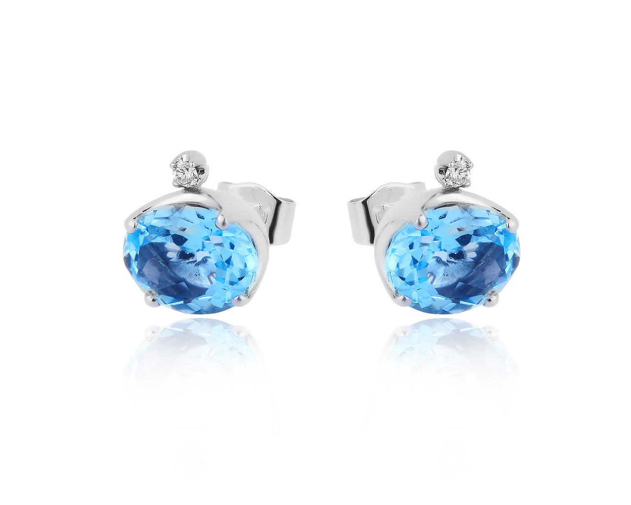 Оригинальные золотые серьги с бриллиантами 0.08ct H.Stern 020919/2