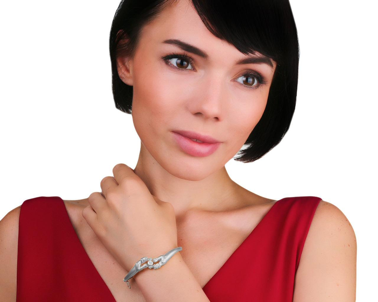 Оригинальный золотой браслет с бриллиантами 0.16ct Carrera y Carrera