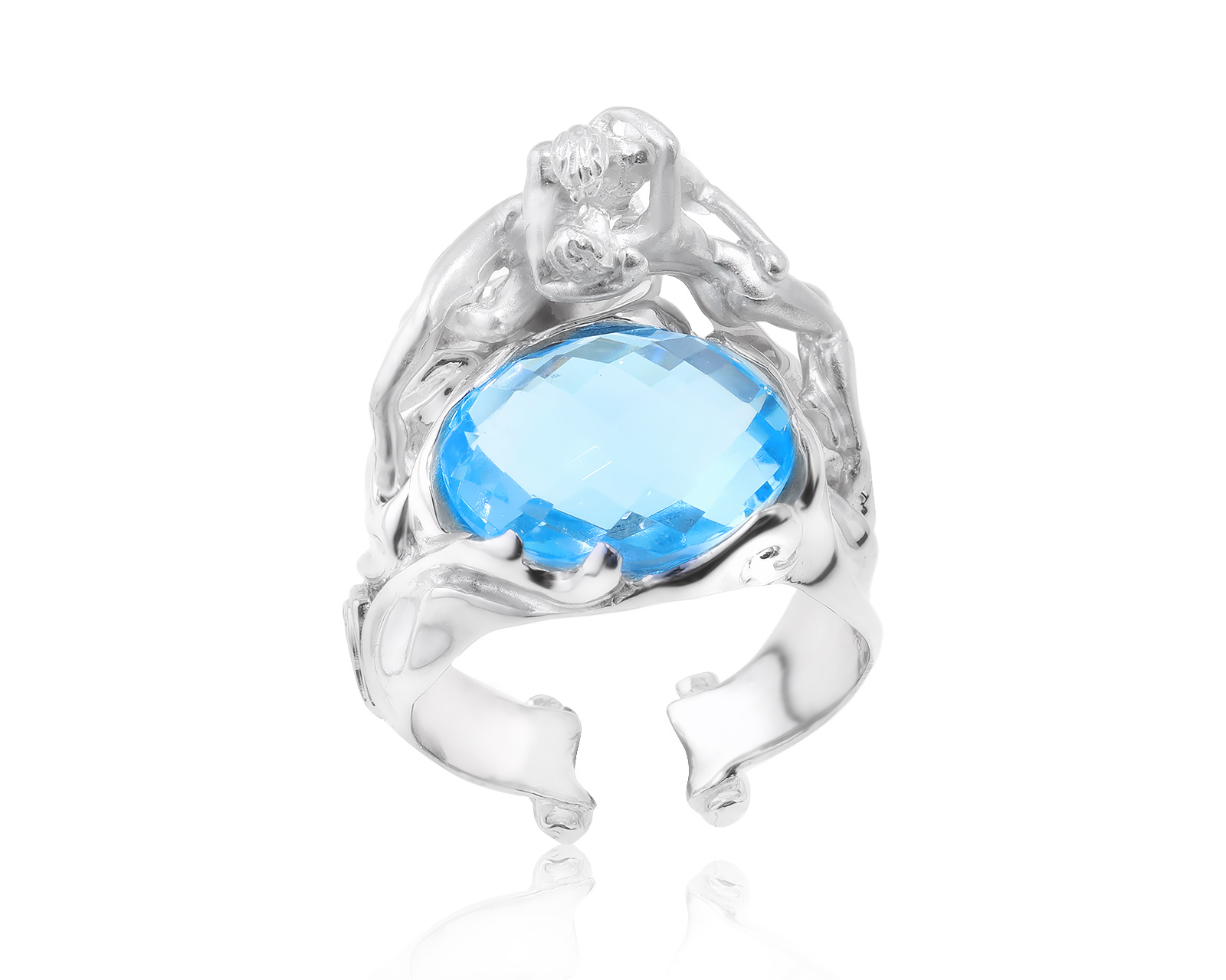 Золотое кольцо с топазом 7.55ct 190224/34