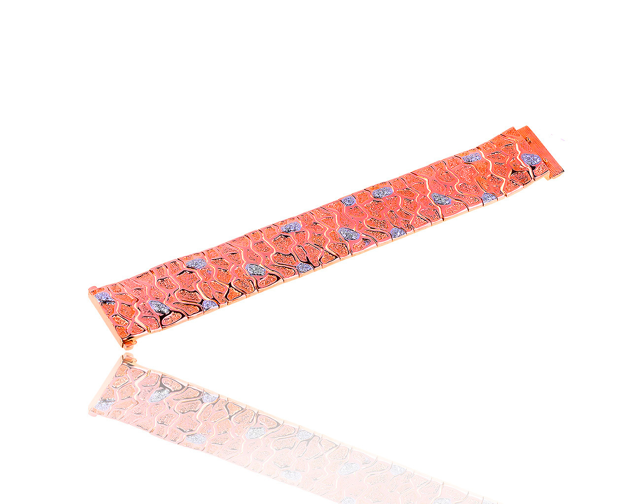 Оригинальный золотой браслет с бриллиантами 1.40ct и рубином 0.03ct Roberto Coin 240719/2