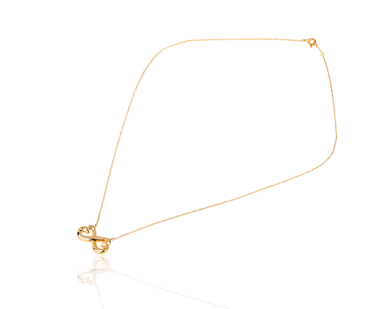 Утонченная золотая подвеска Tiffany&Co Paloma Picasso