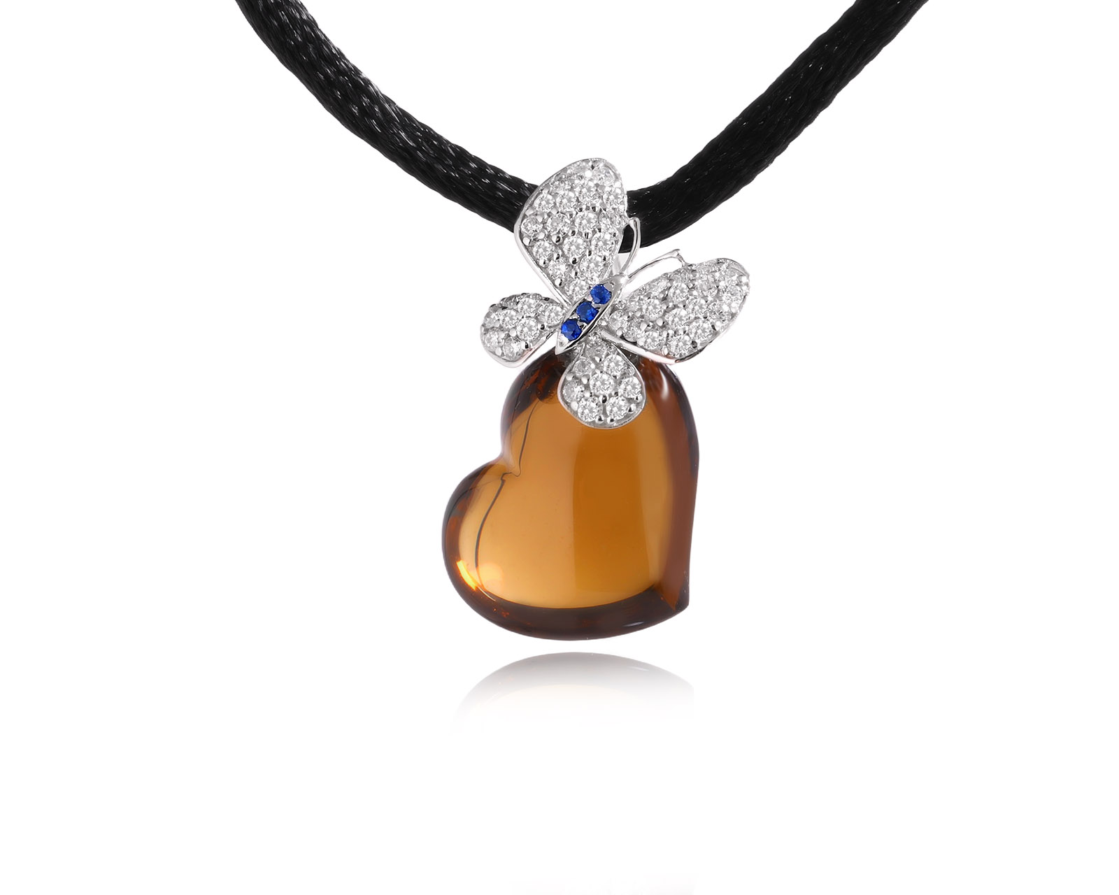 Оригинальный золотой кулон с дымчатым кварцем 8.62ct Lykov`s Jewellery 030426/3
