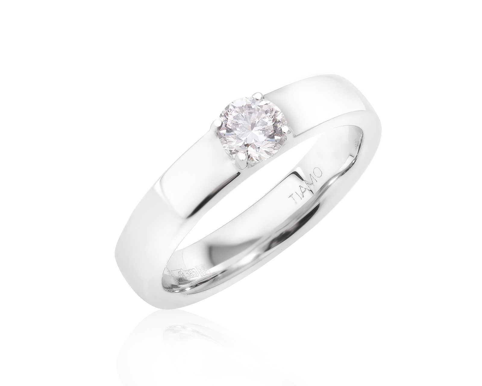 Оригинальное золотое кольцо с бриллиантом 0.40ct TIAMO 210125/КМ1 Оригинальное золотое кольцо с бриллиантом 0.40ct TIAMO 210125/КМ1