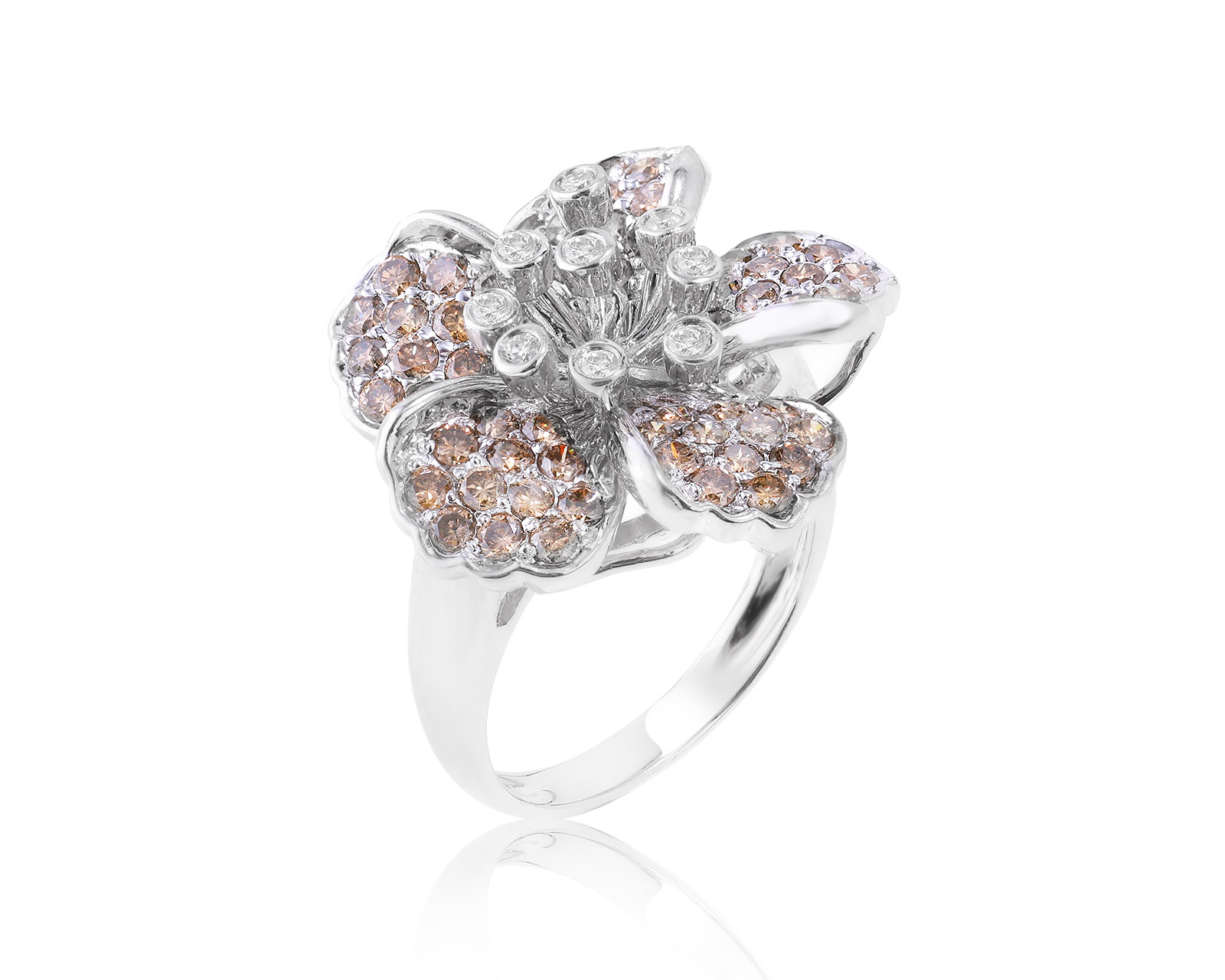 Завораживающее золотое кольцо с бриллиантами 0.96ct 260123/2