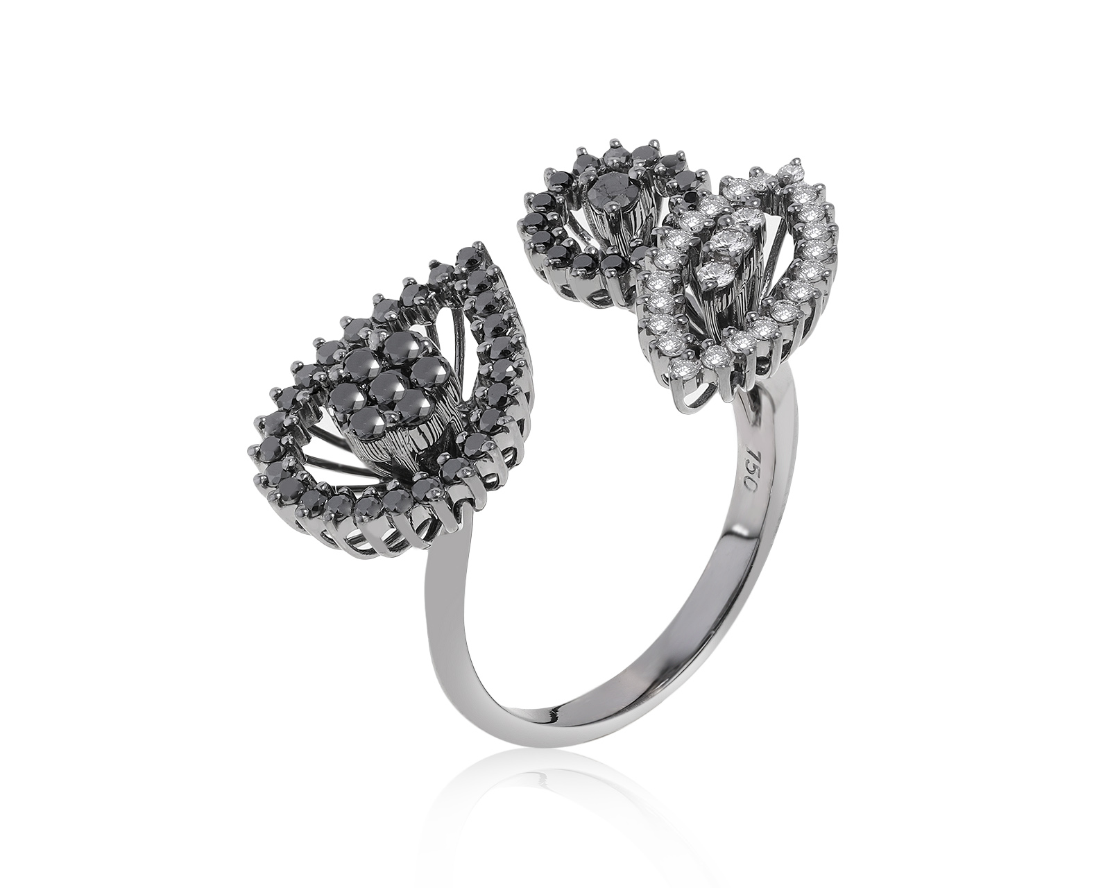Эстетичное золотое кольцо с бриллиантами 0.62ct 151221/8