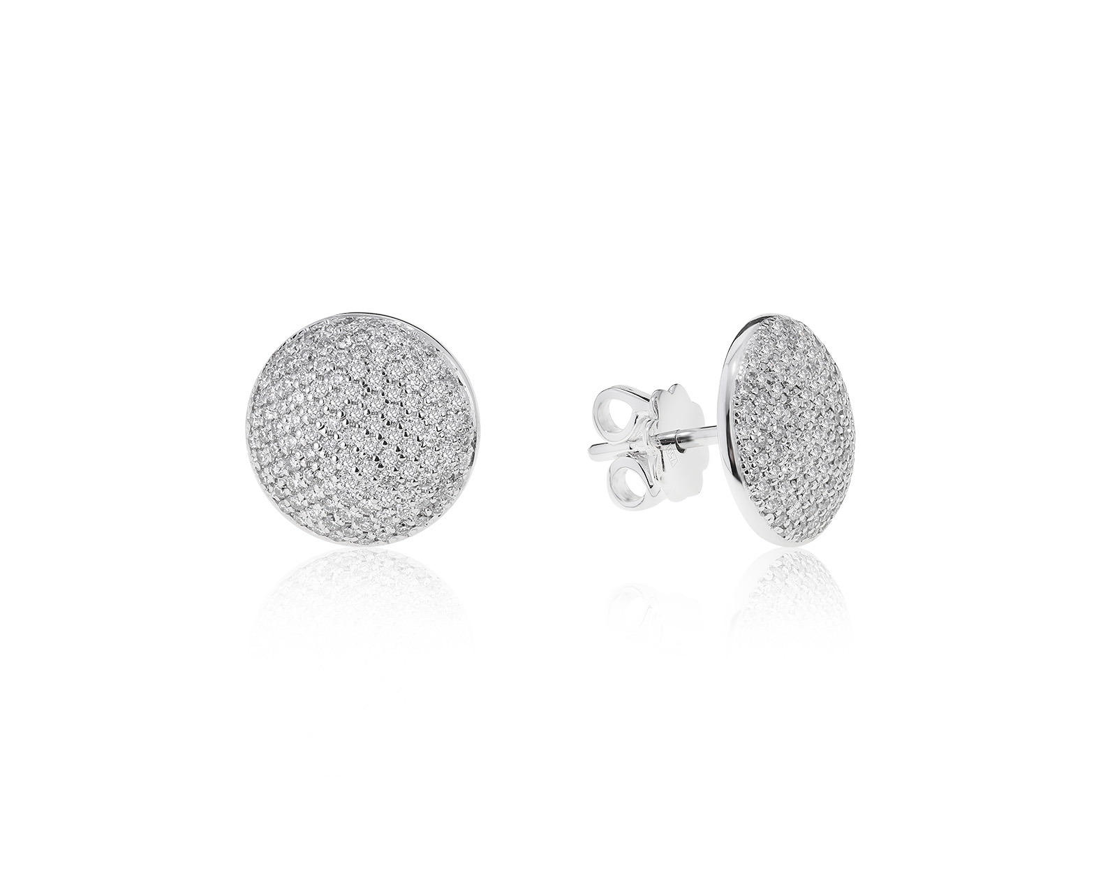 Роскошные золотые серьги с бриллиантами 1.16ct 120322/5
