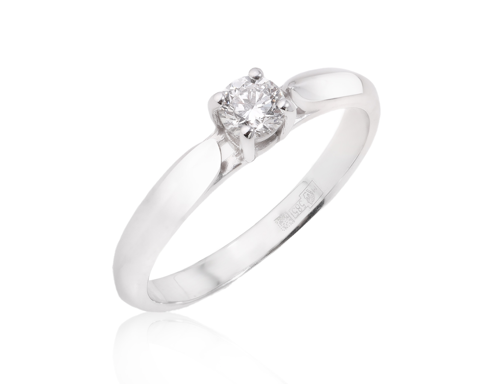 Оригинальное золотое кольцо с бриллиантом 0.20ct ЭПЛ Якутские бриллианты 190225/3 Оригинальное золотое кольцо с бриллиантом 0.20ct ЭПЛ Якутские бриллианты 190225/3