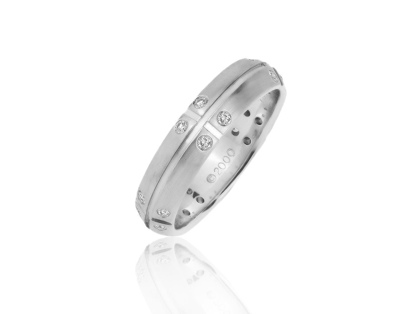 Оригинальное золотое кольцо с бриллиантами 0.20ct Tiffany&Co 040819/17