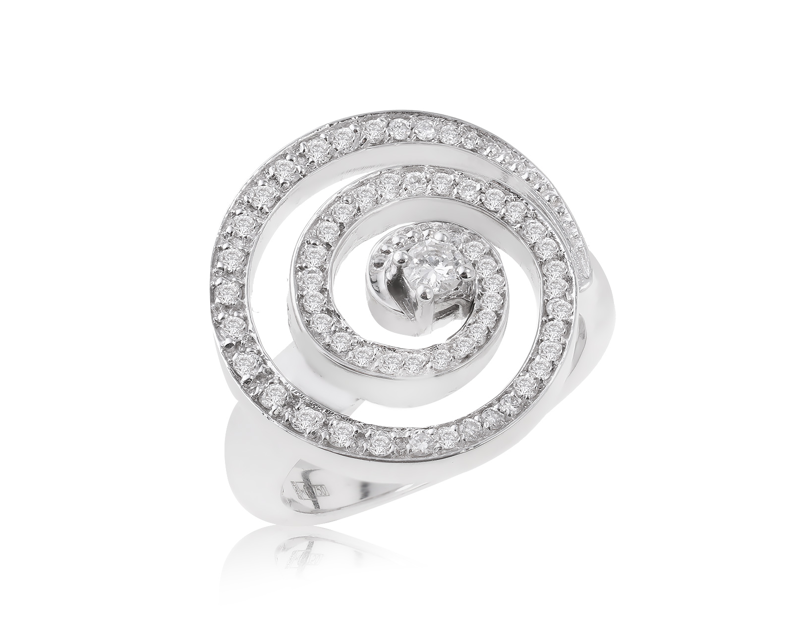 Золотое кольцо с бриллиантами 0.52ct 150723/5
