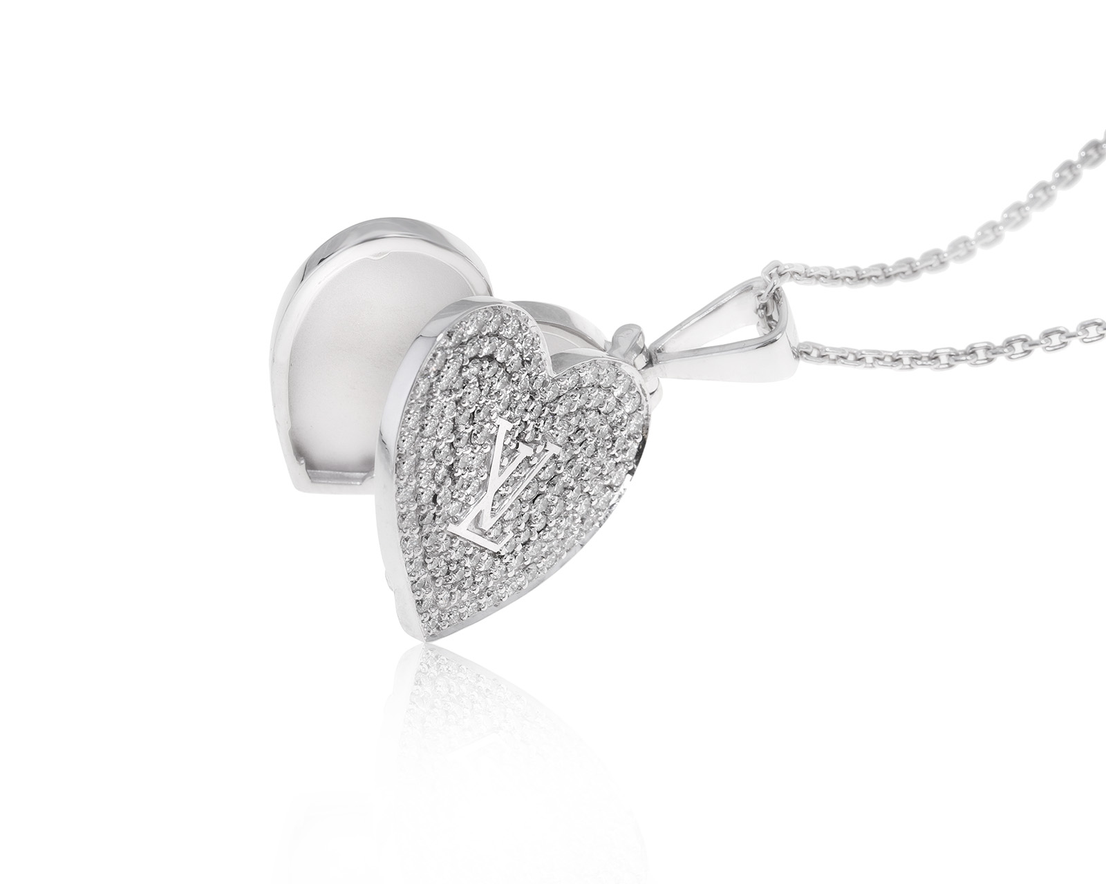 Оригинальный золотой кулон Louis Vuitton Diamond Heart