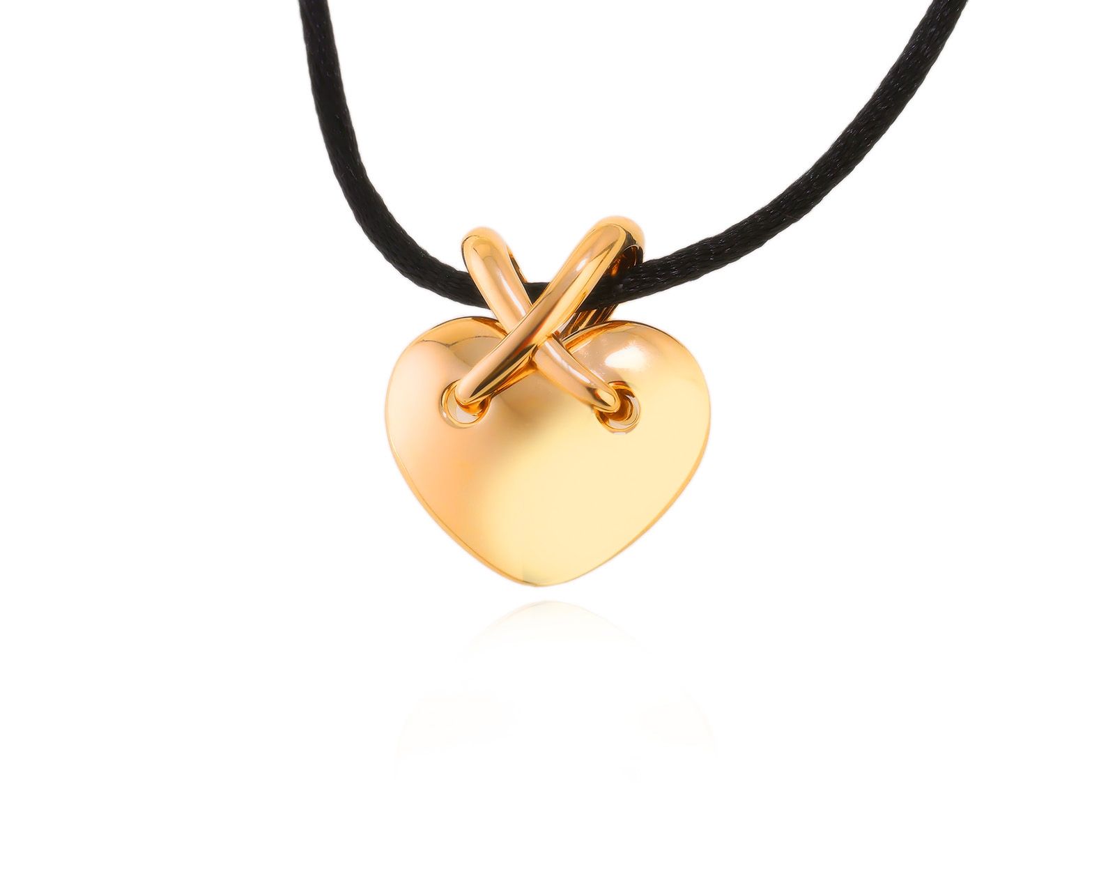 Оригинальный золотой кулон Chaumet Liens 021223/3