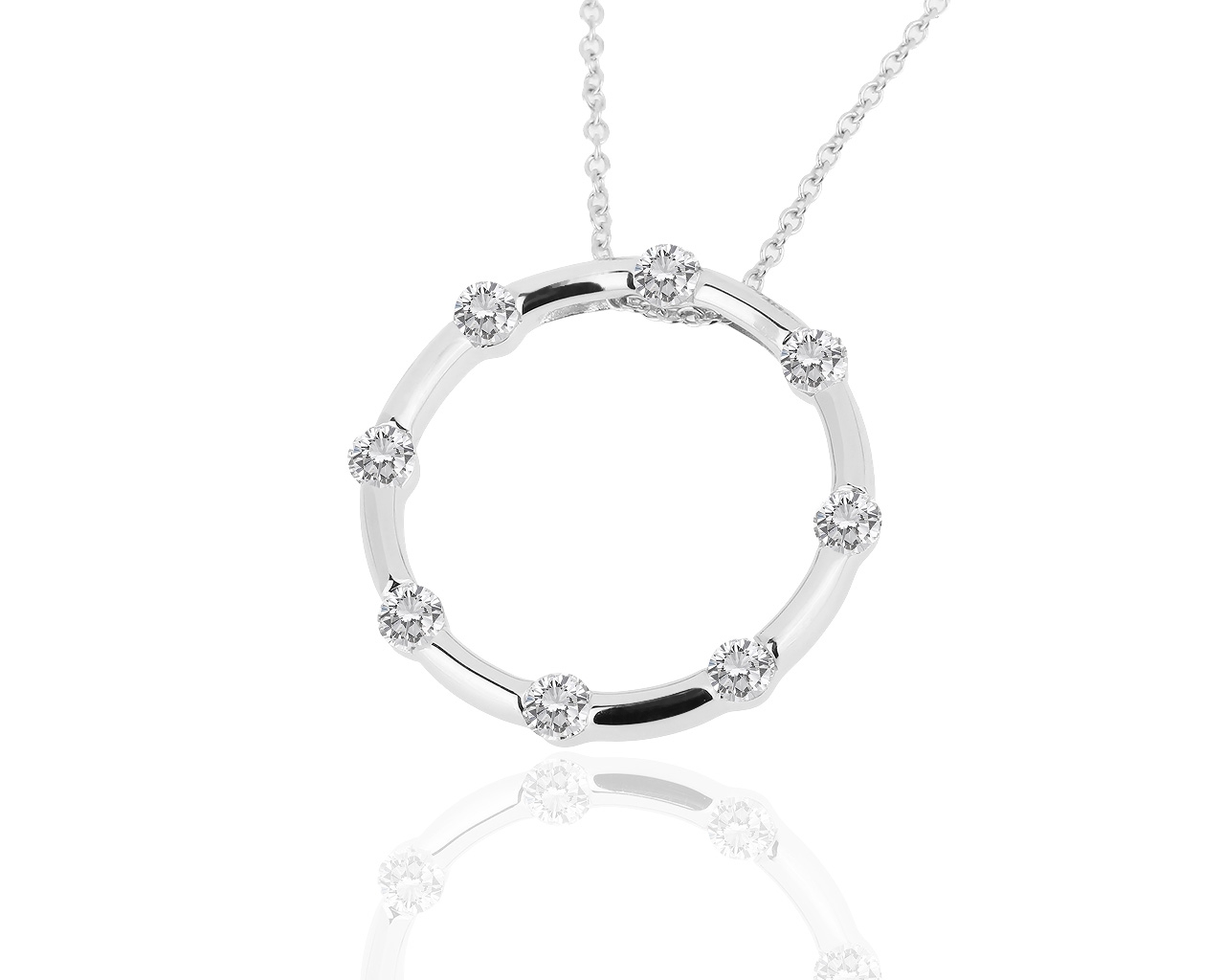 Стильная золотая подвеска с бриллиантами 0.80ct 161118/5