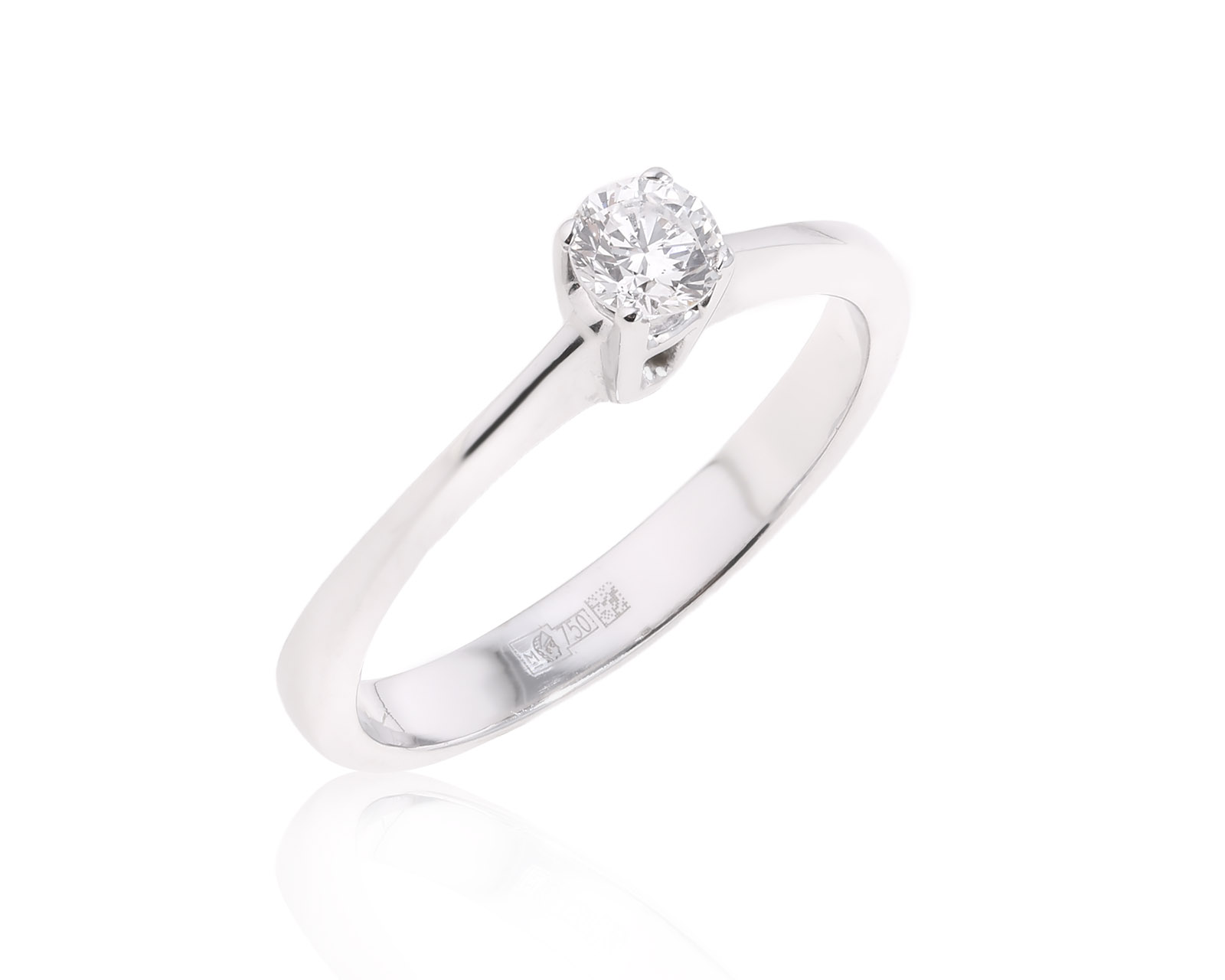 Золотое кольцо с бриллиантом 0.20ct 231224/3