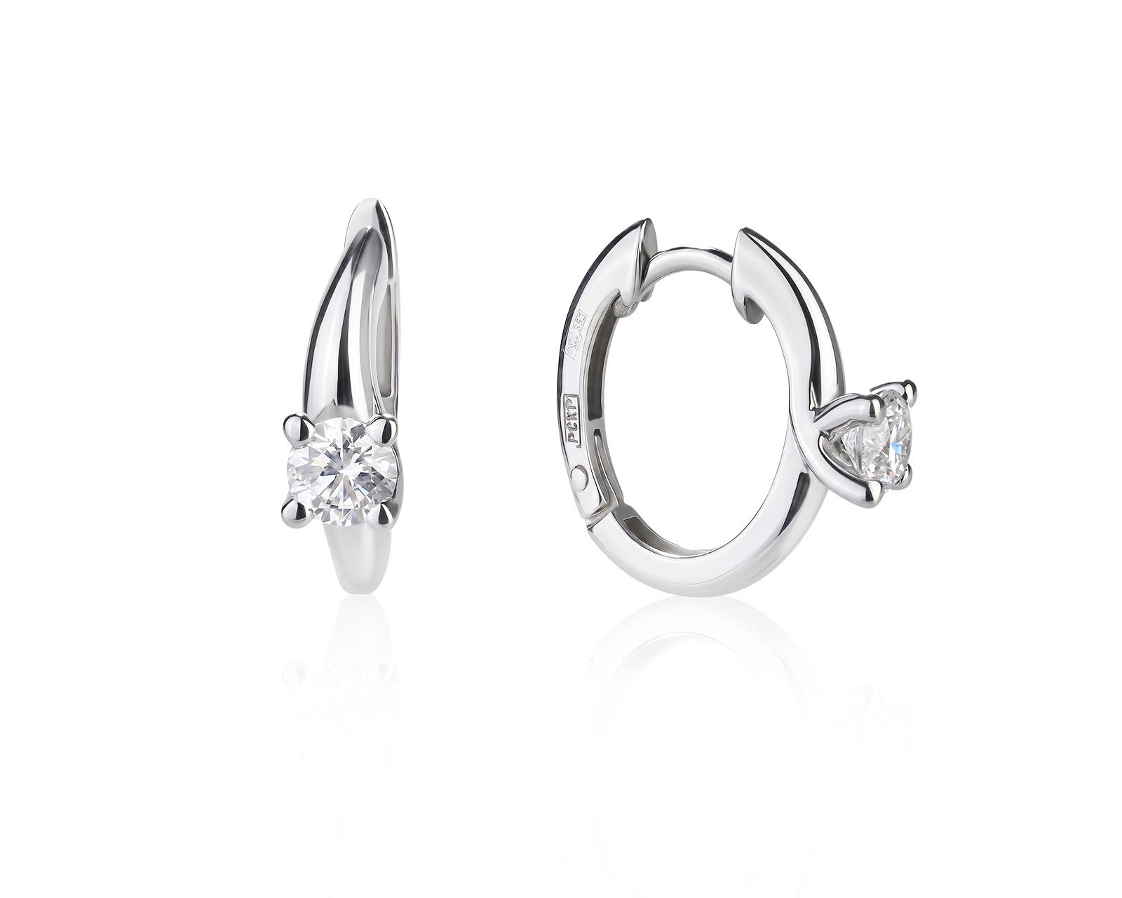 Оригинальные золотые серьги с бриллиантами 0.48ct Constantin Artmayer