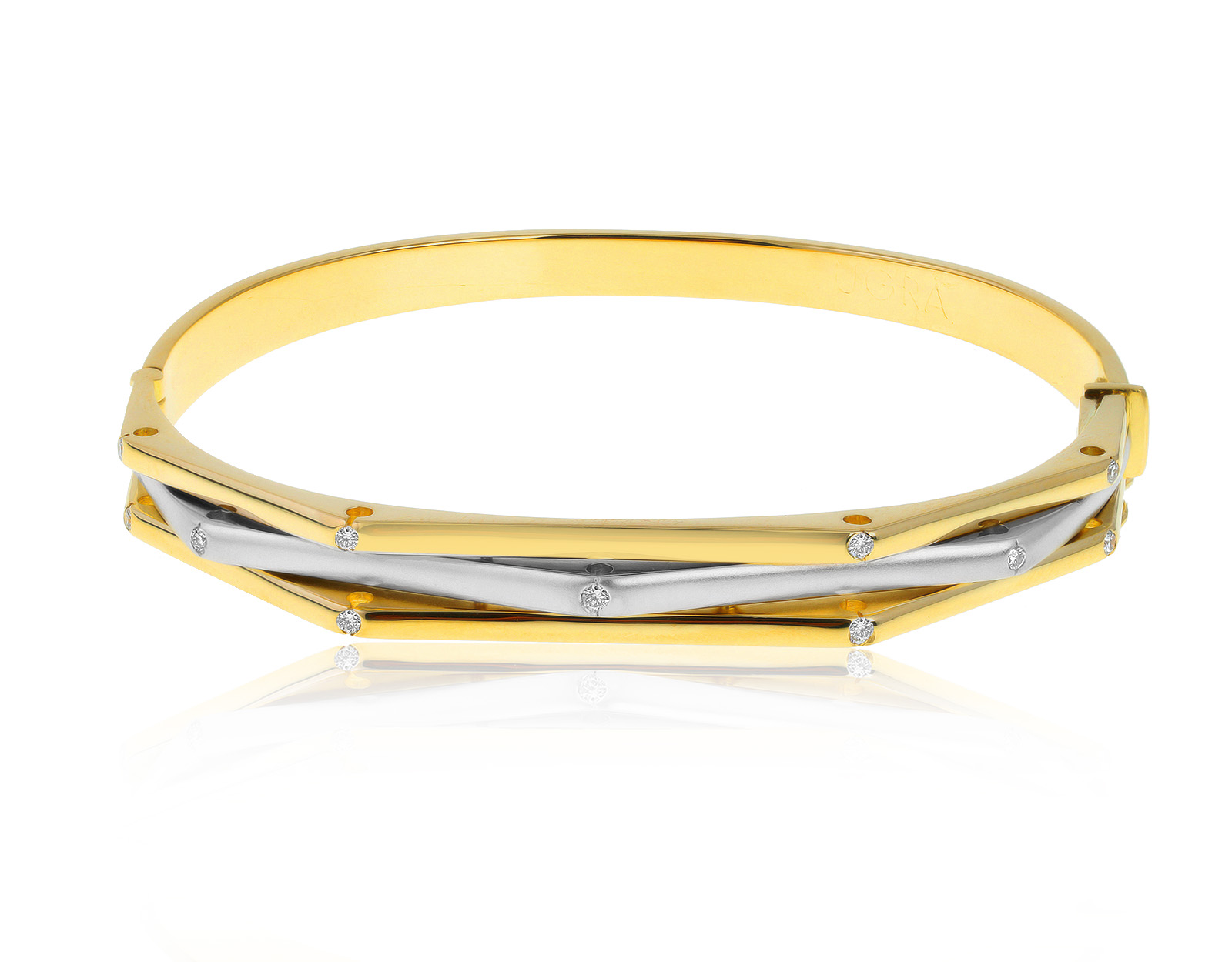 Превосходный золотой браслет с бриллиантами 0.17ct 310521/4