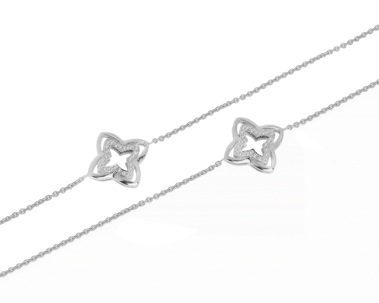 Оригинальное золотое колье с бриллиантами 0.27ct Tirisi