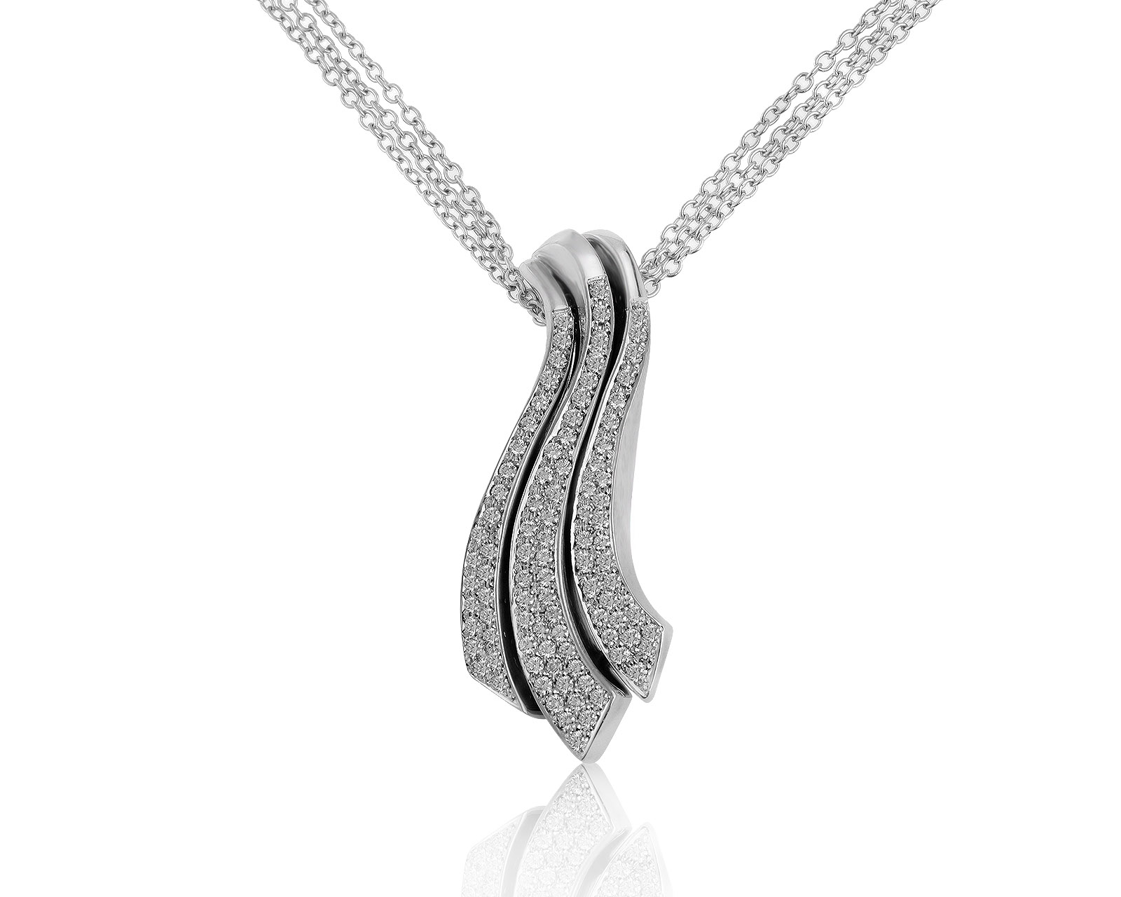 Потрясающий золотой кулон с бриллиантами 1.01ct 030721/2