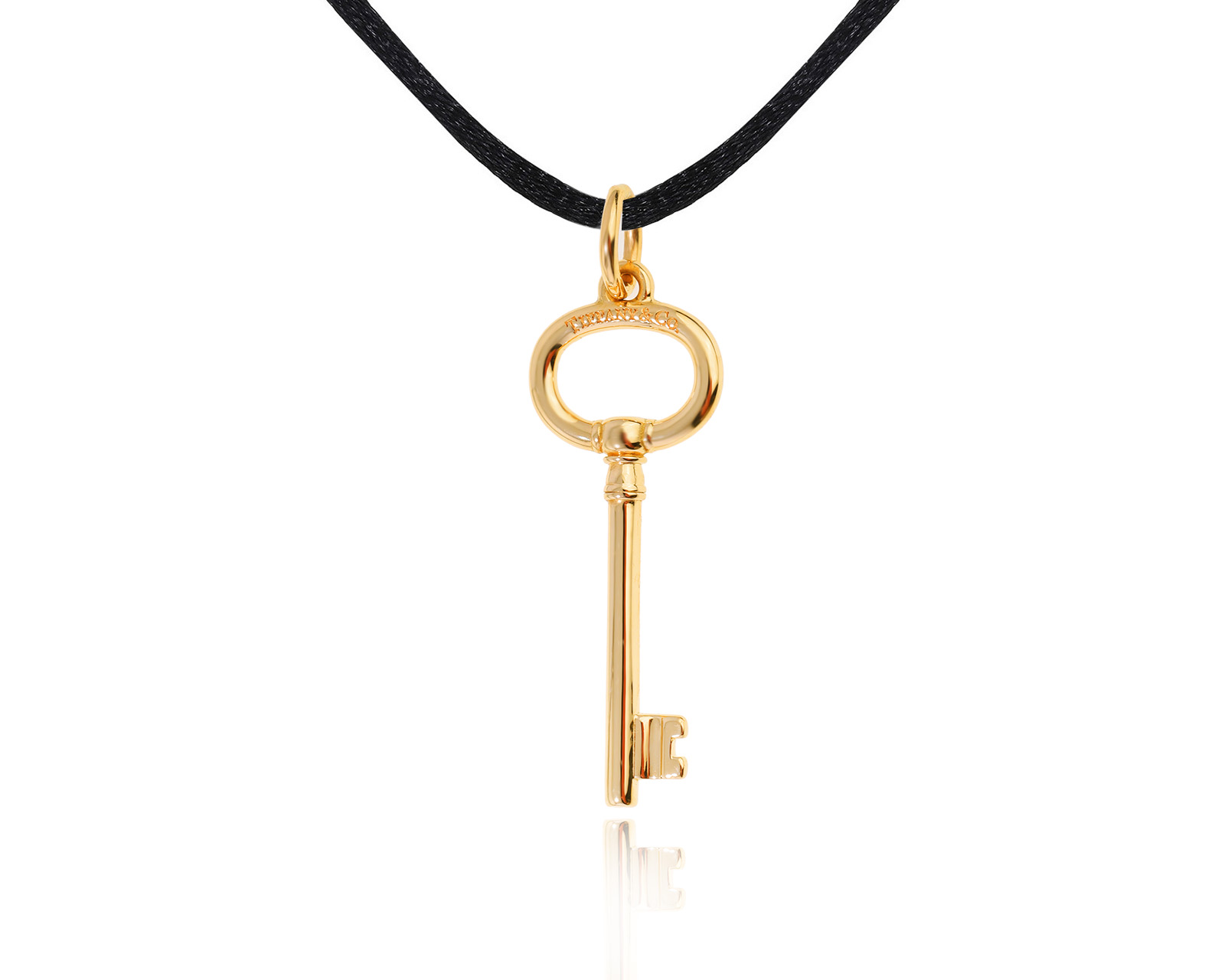 Оригинальный золотой кулон Tiffany&Co Keys