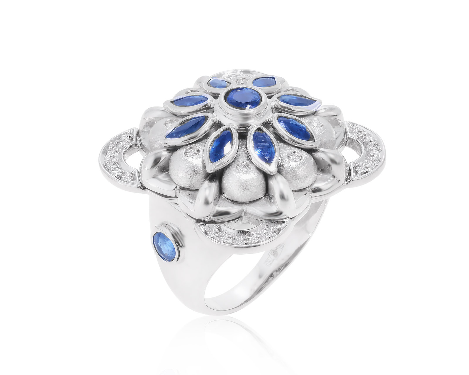 Оригинальное золотое кольцо с сапфирами 3.00ct Zancan 160722/4 Оригинальное золотое кольцо с сапфирами 3.00ct Zancan 160722/4