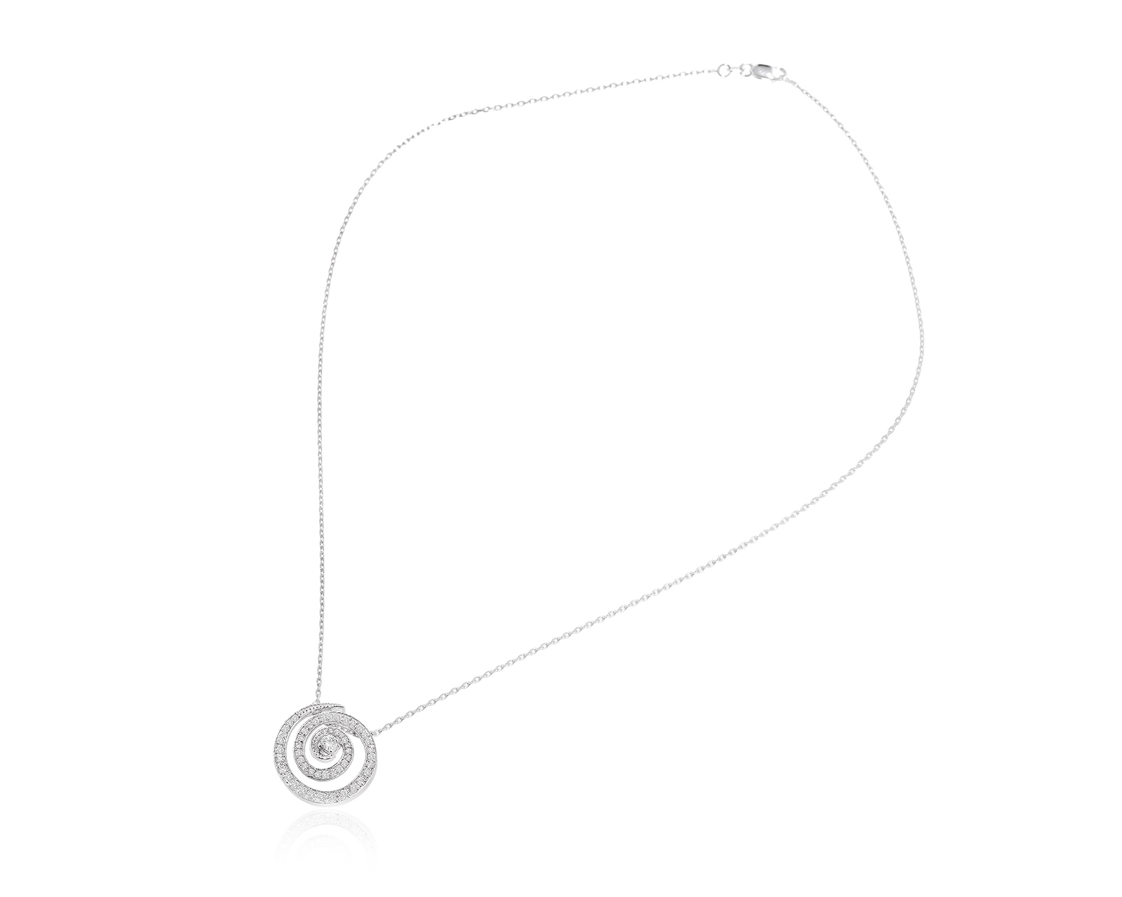 Золотое колье с бриллиантами 0.45ct