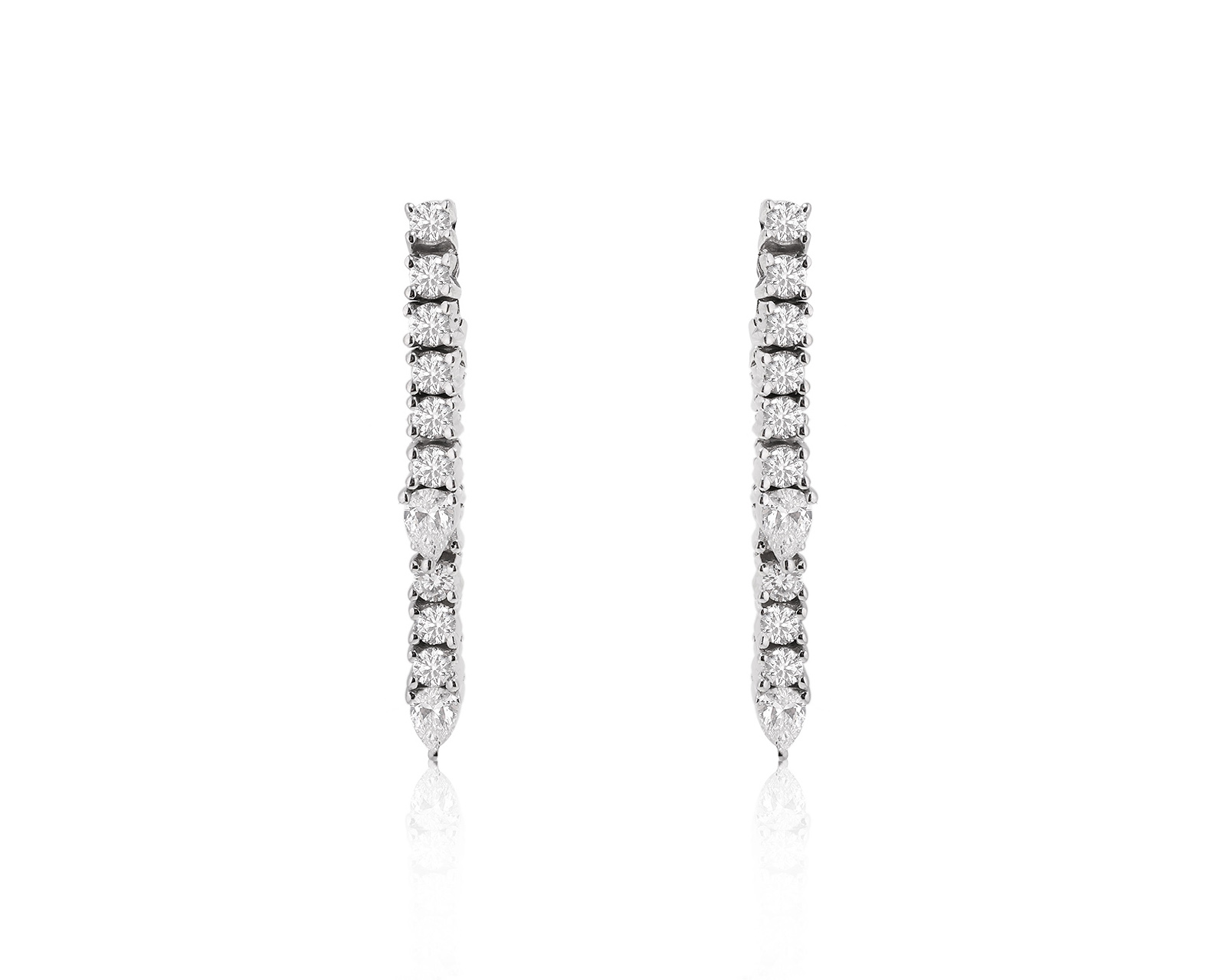 Оригинальные золотые серьги с бриллиантами 0.73ct EF Collection 121224/2