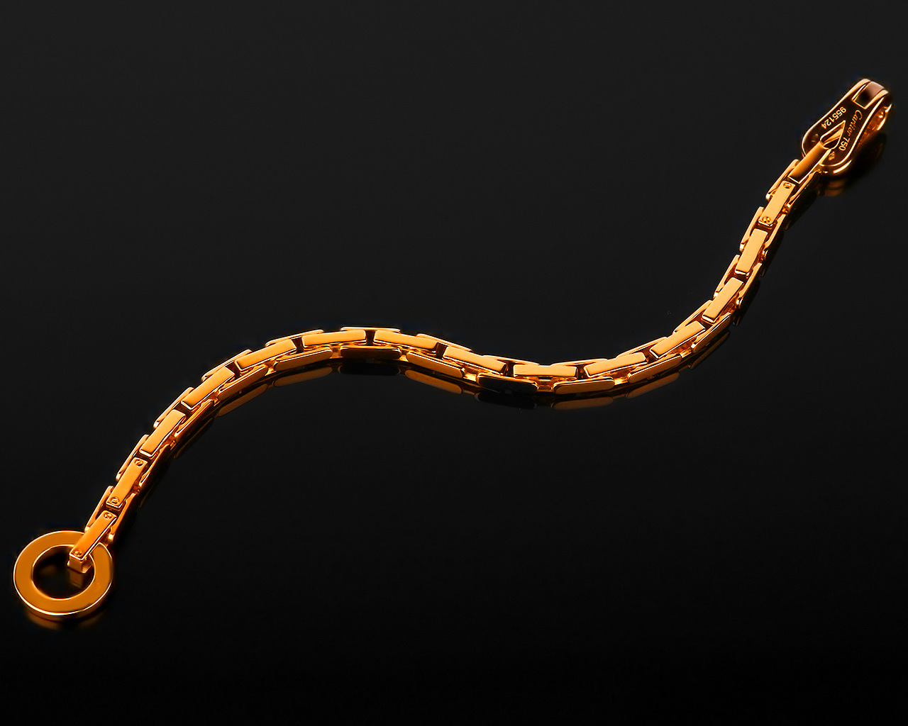 Cartier Agrafe идеальный золотой браслет 141117/31