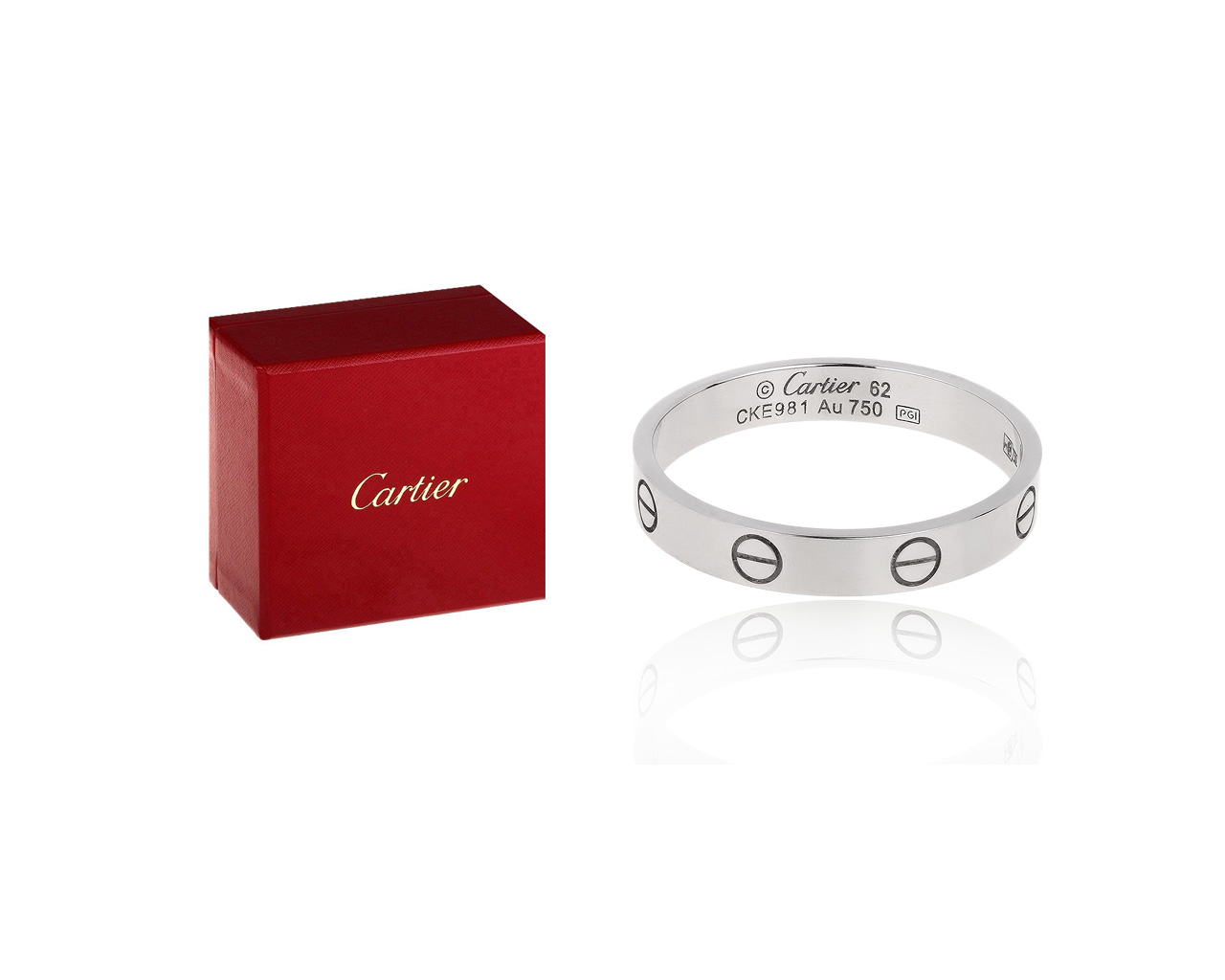 Стильное золотое кольцо Cartier Love