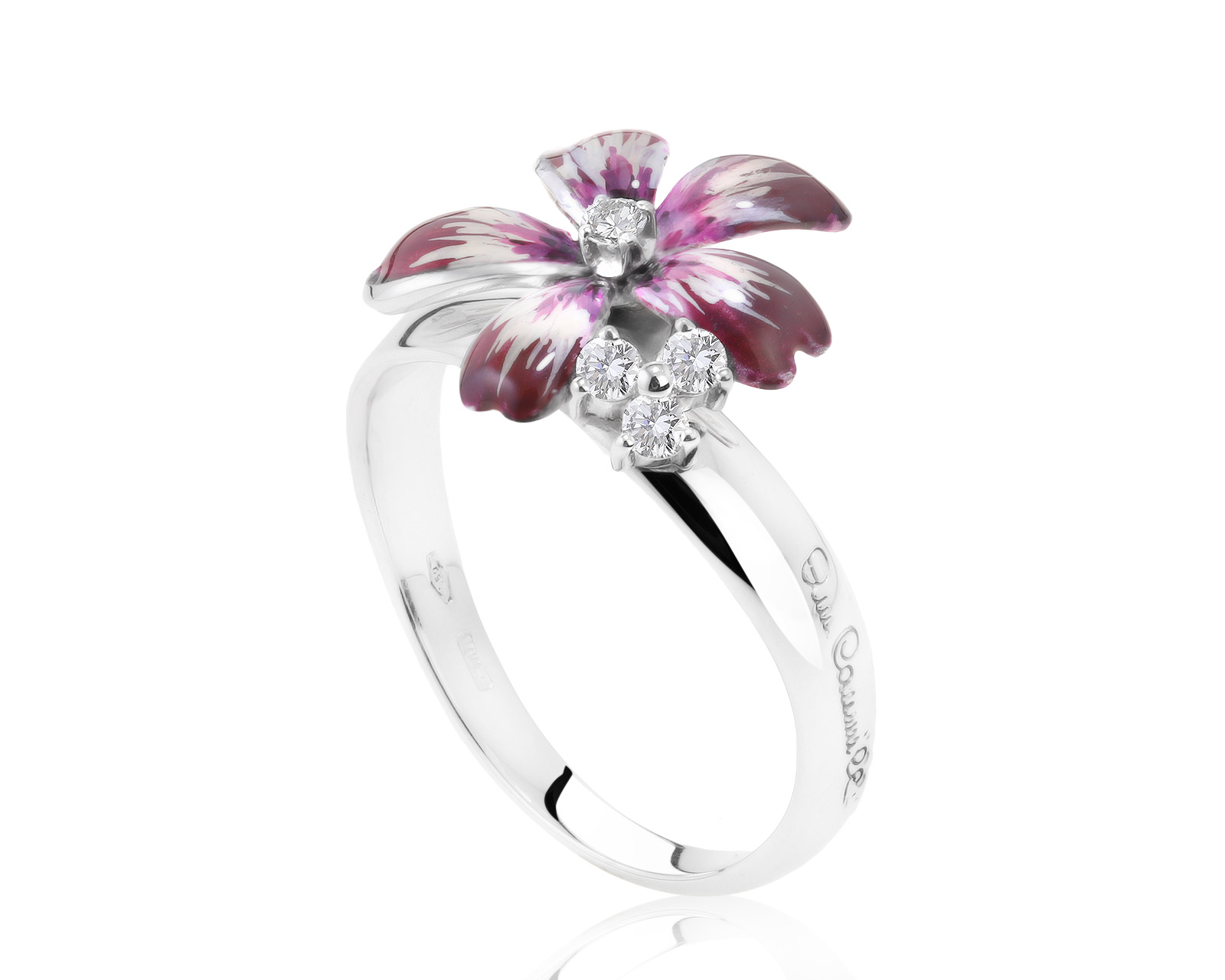Оригинальное золотое кольцо с бриллиантами 0.12ct Annamaria Cammilli 040921/7 Оригинальное золотое кольцо с бриллиантами 0.12ct Annamaria Cammilli 040921/7