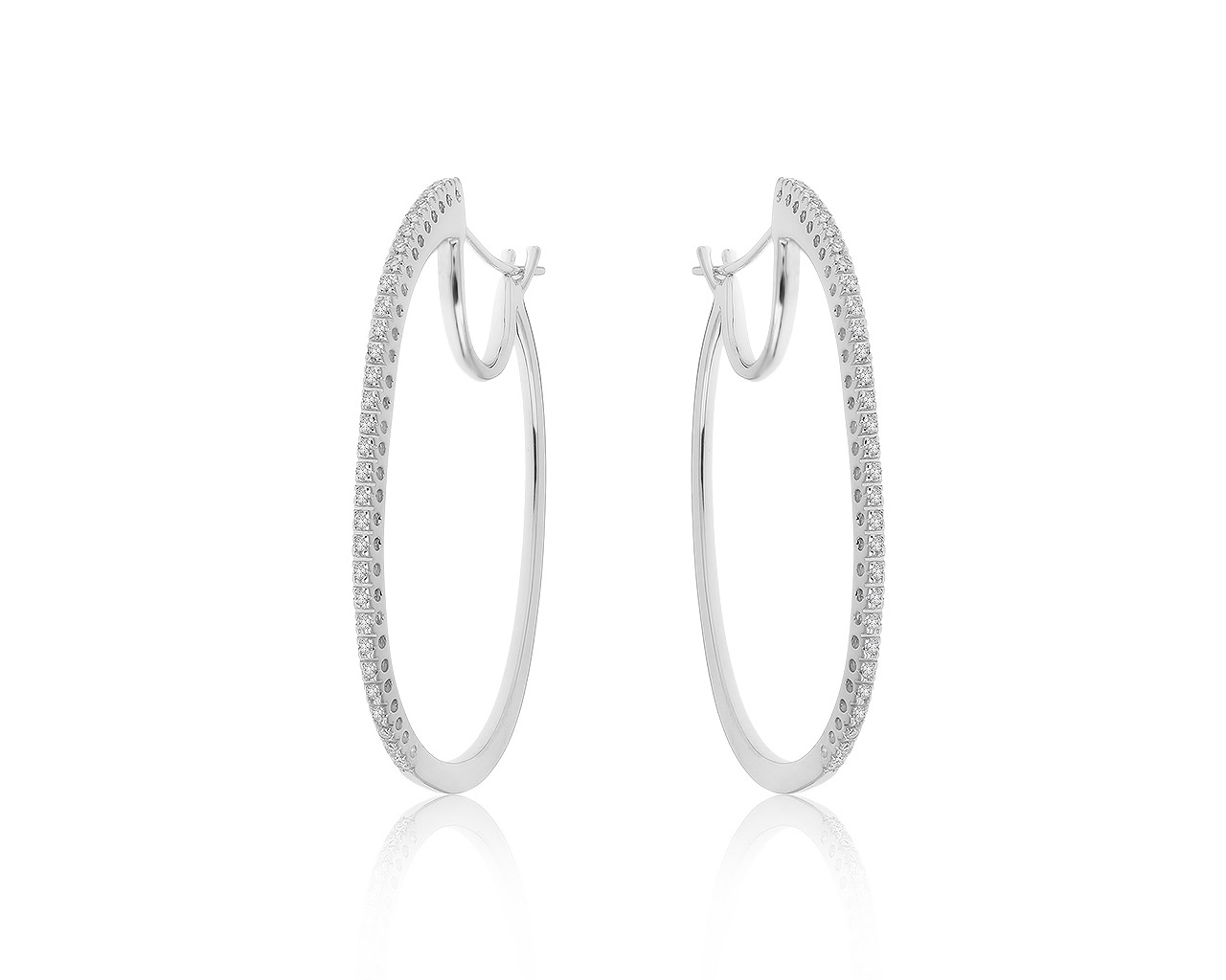 Солидные золотые серьги с бриллиантами 0.30ct 240321/4