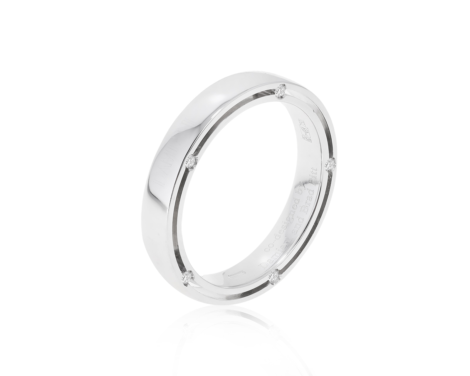 Оригинальное золотое кольцо Damiani D.Side 080722/6