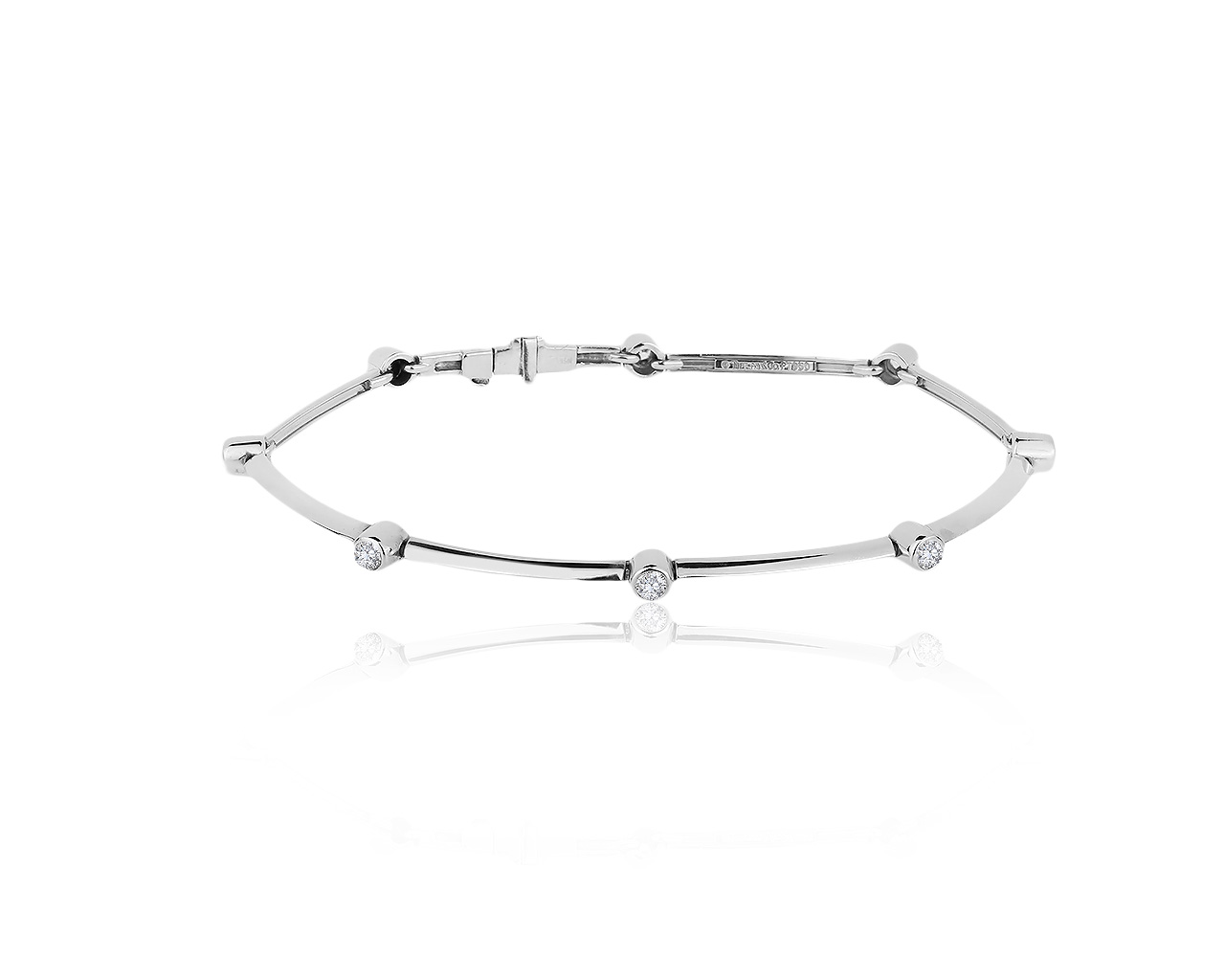 Оригинальный платиновый браслет с бриллиантами 0.50ct Tiffany&Co 210819/9