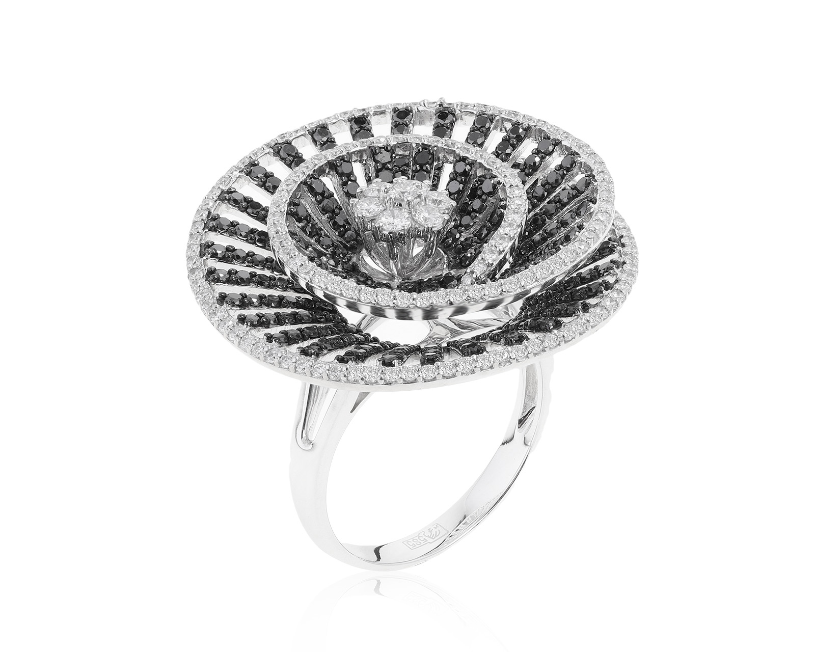 Очаровательное золотое кольцо с бриллиантами 3.02ct 101121/11