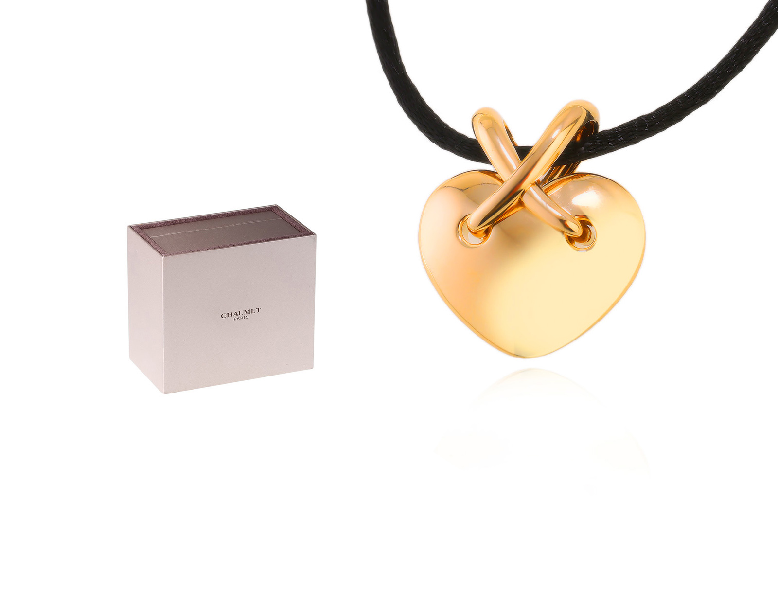 Оригинальный золотой кулон Chaumet Liens