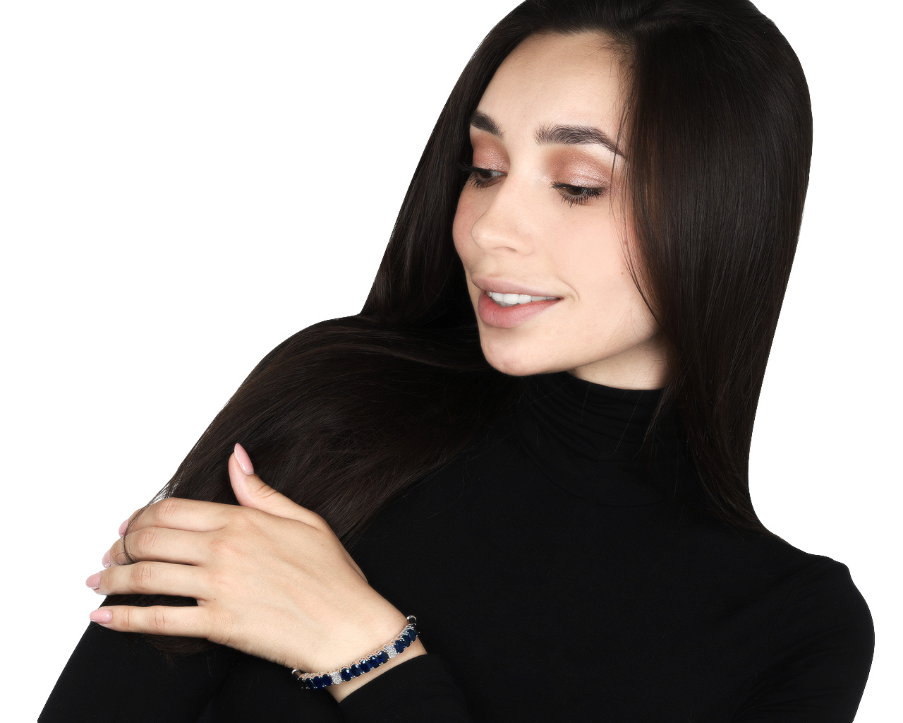 Потрясающий золотой браслет с сапфирами 11.37ct