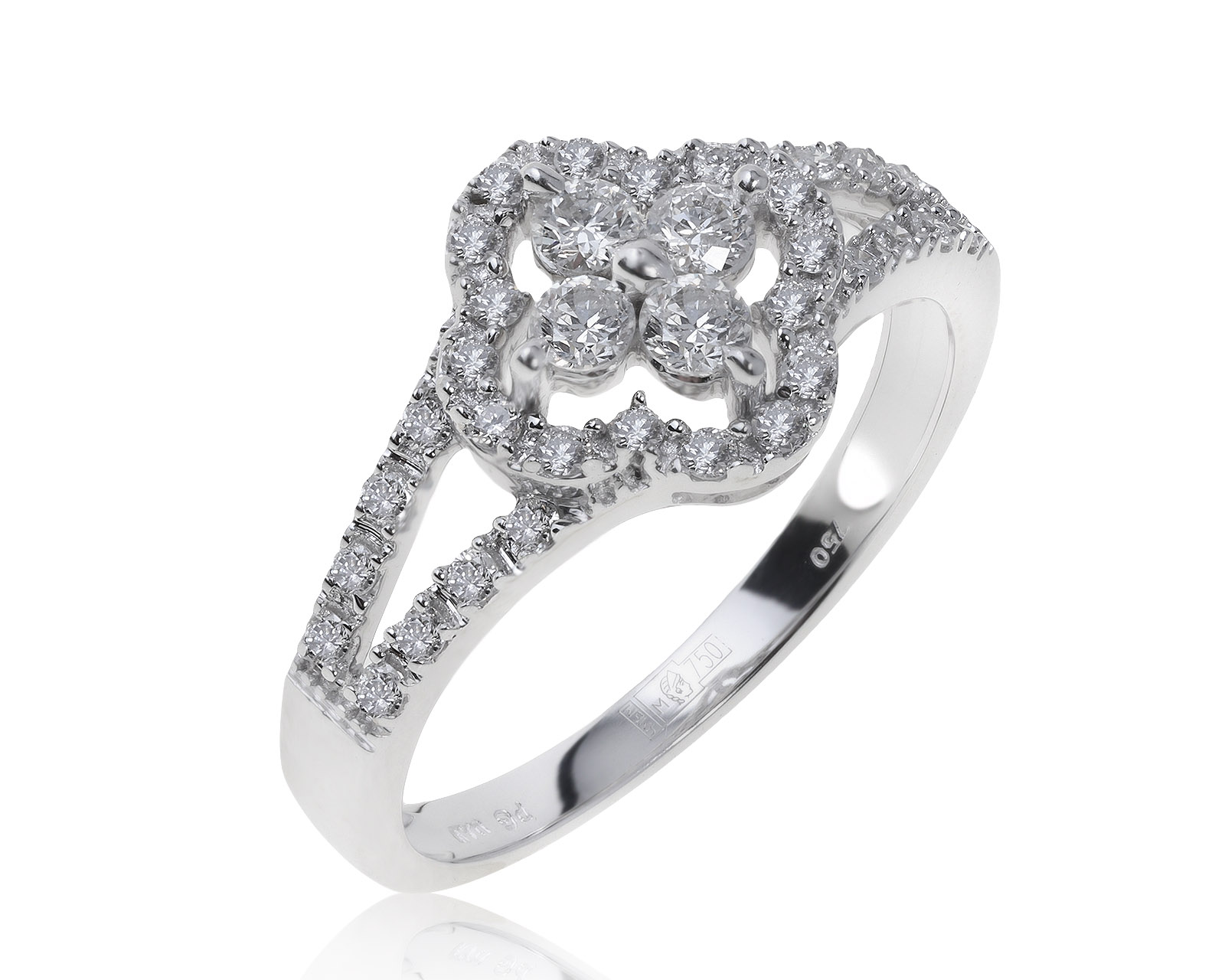 Потрясающее золотое кольцо с бриллиантами 0.48ct 300721/10