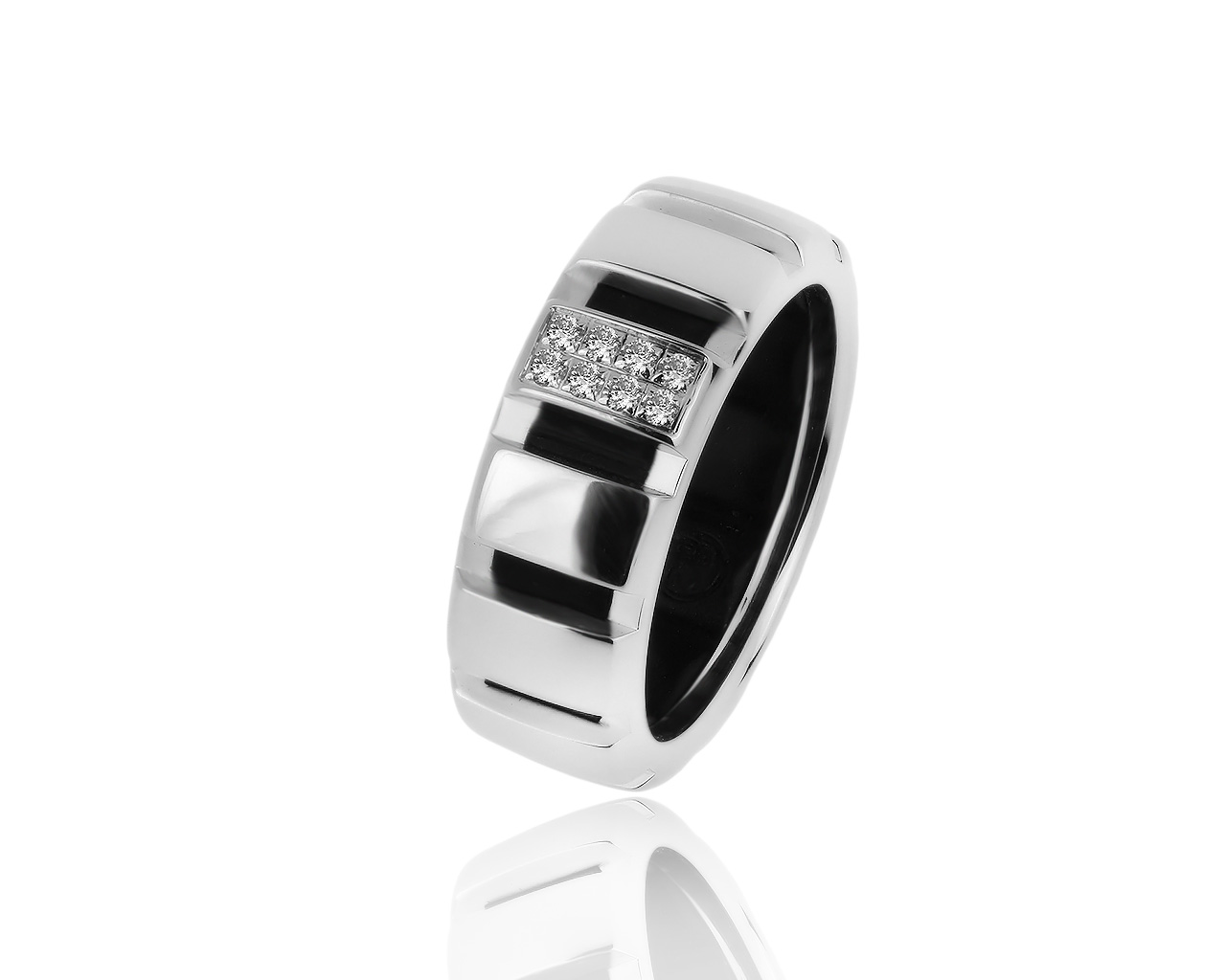 Оригинальное золотое кольцо с бриллиантами 0.08ct Chaumet 101119/3