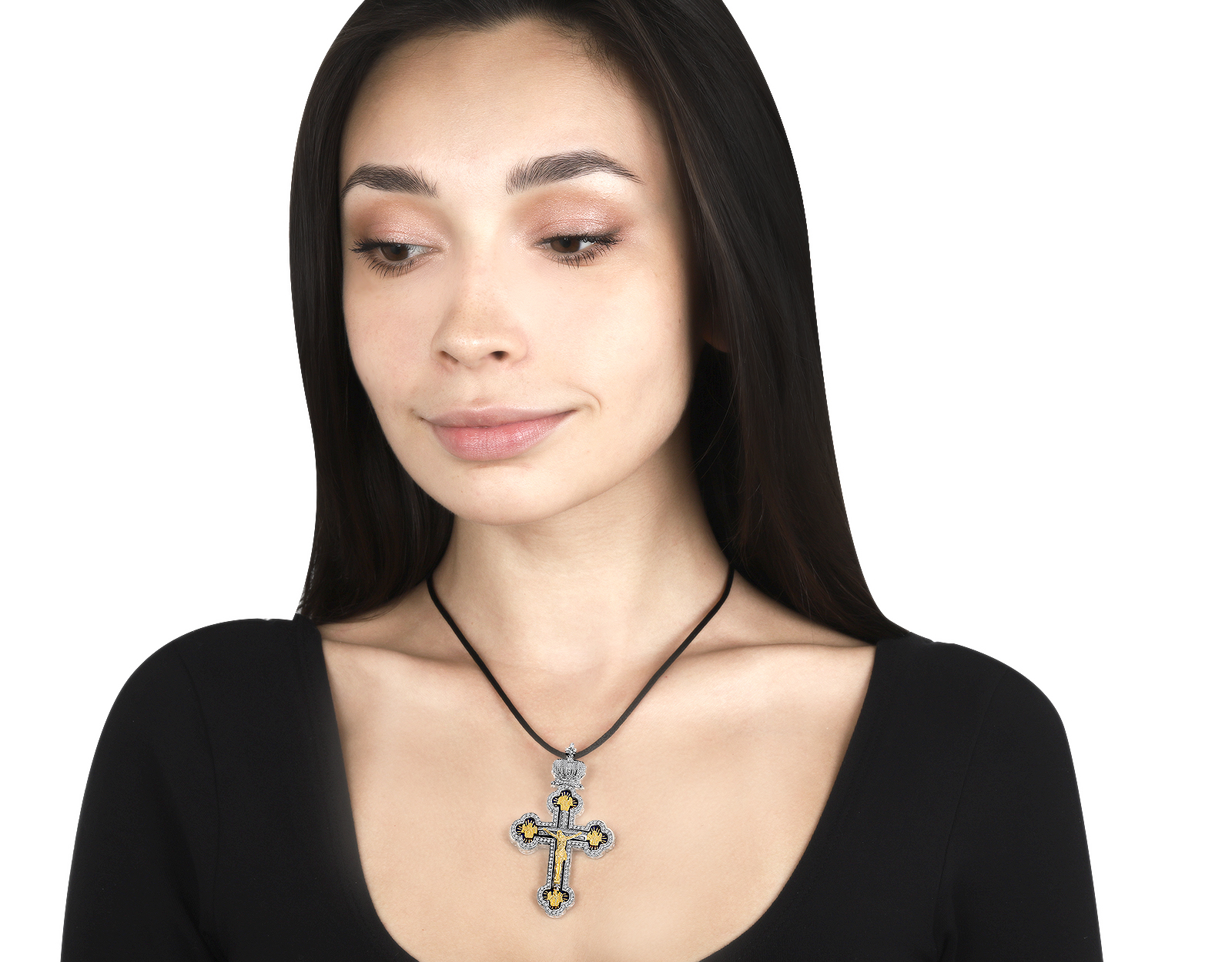 Безупречный золотой кулон с бриллиантами 2.45ct