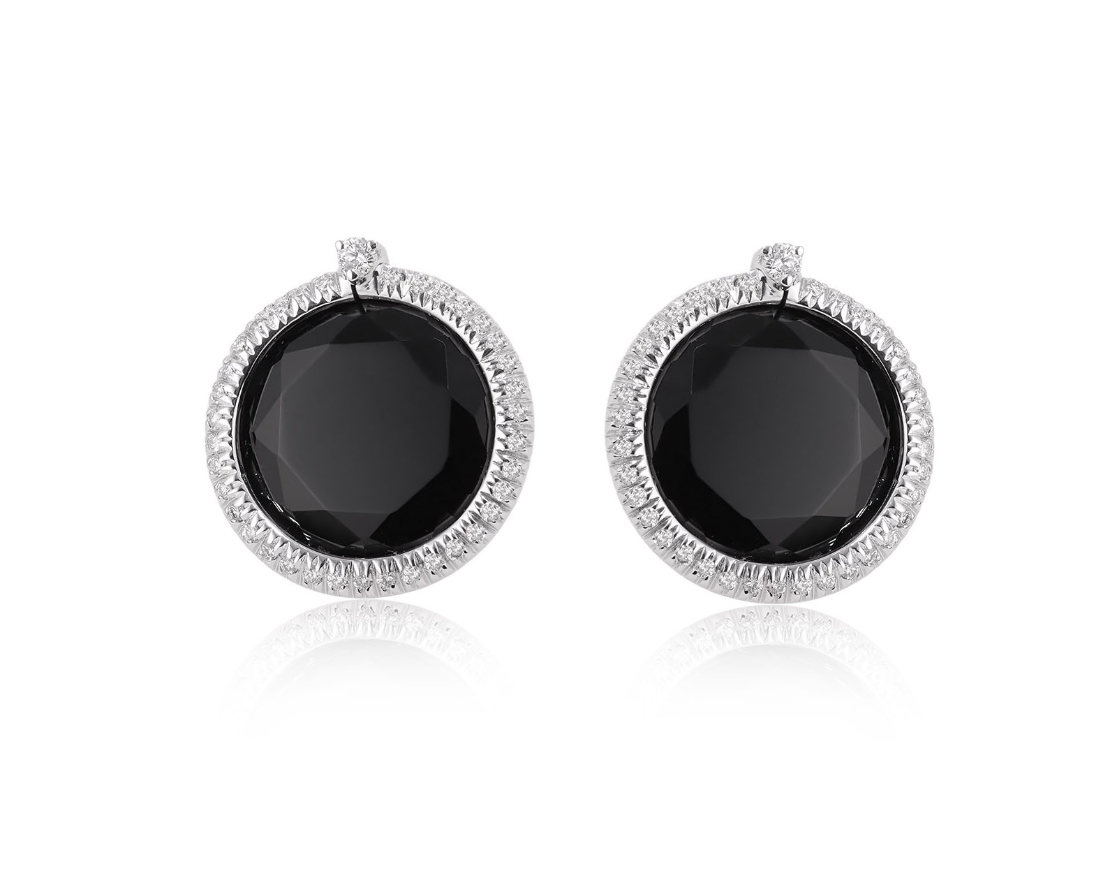 Оригинальные золотые серьги с ониксом 10.30ct Giorgio Visconti 181025/11