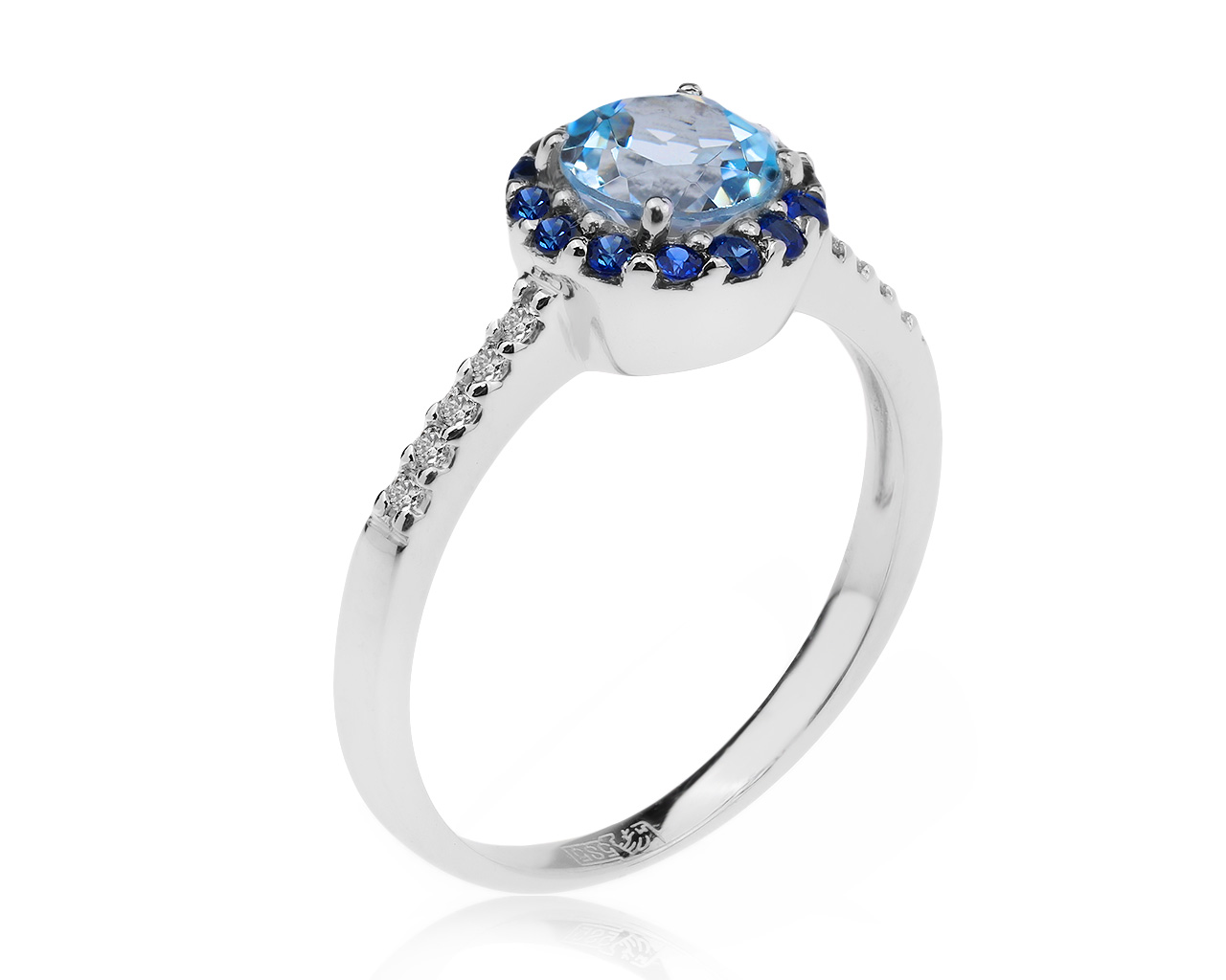 Красивое золотое кольцо с топазом 0.92ct 160720/2